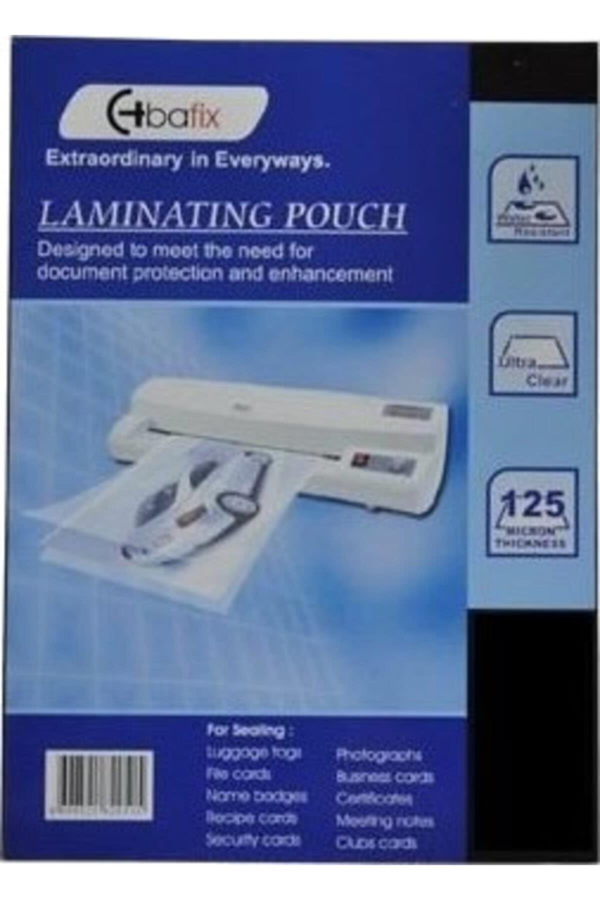 Bafix Laminasyon Filmi A3 125 Micron 100 Lü (1 Paket 100 Adet)