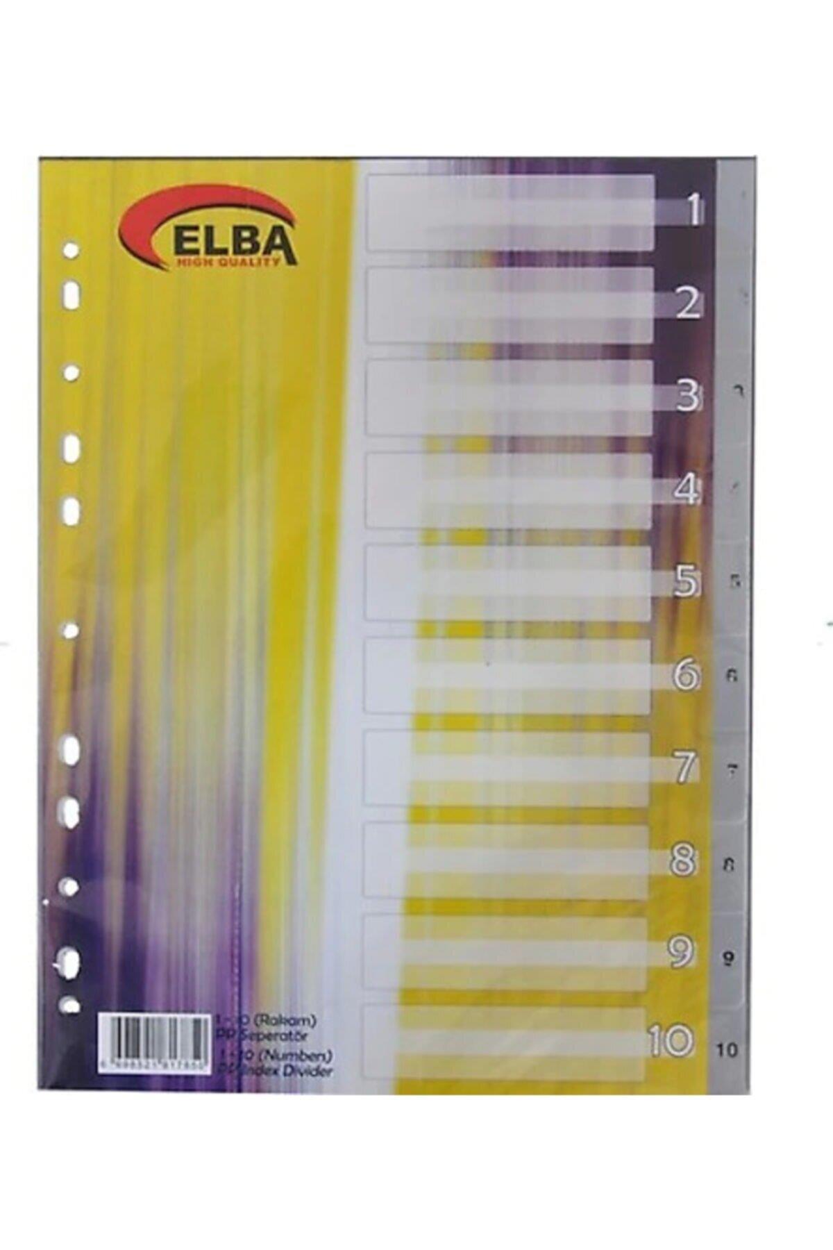 Bafix Seperatör 1-10 Rakamlı Plastik A4 (30 Adet)