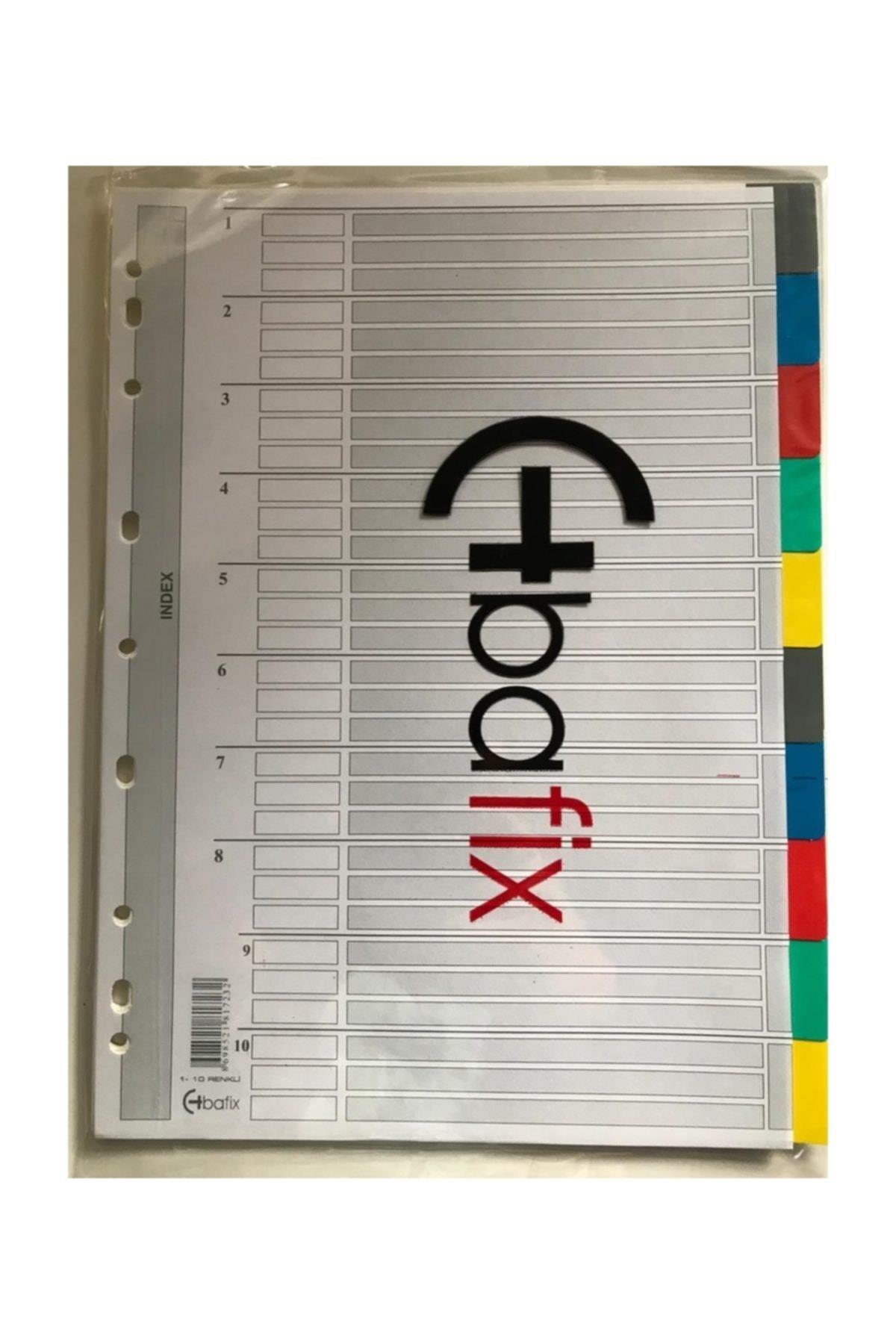 Bafix Seperatör 10 Renkli Plastik A4
