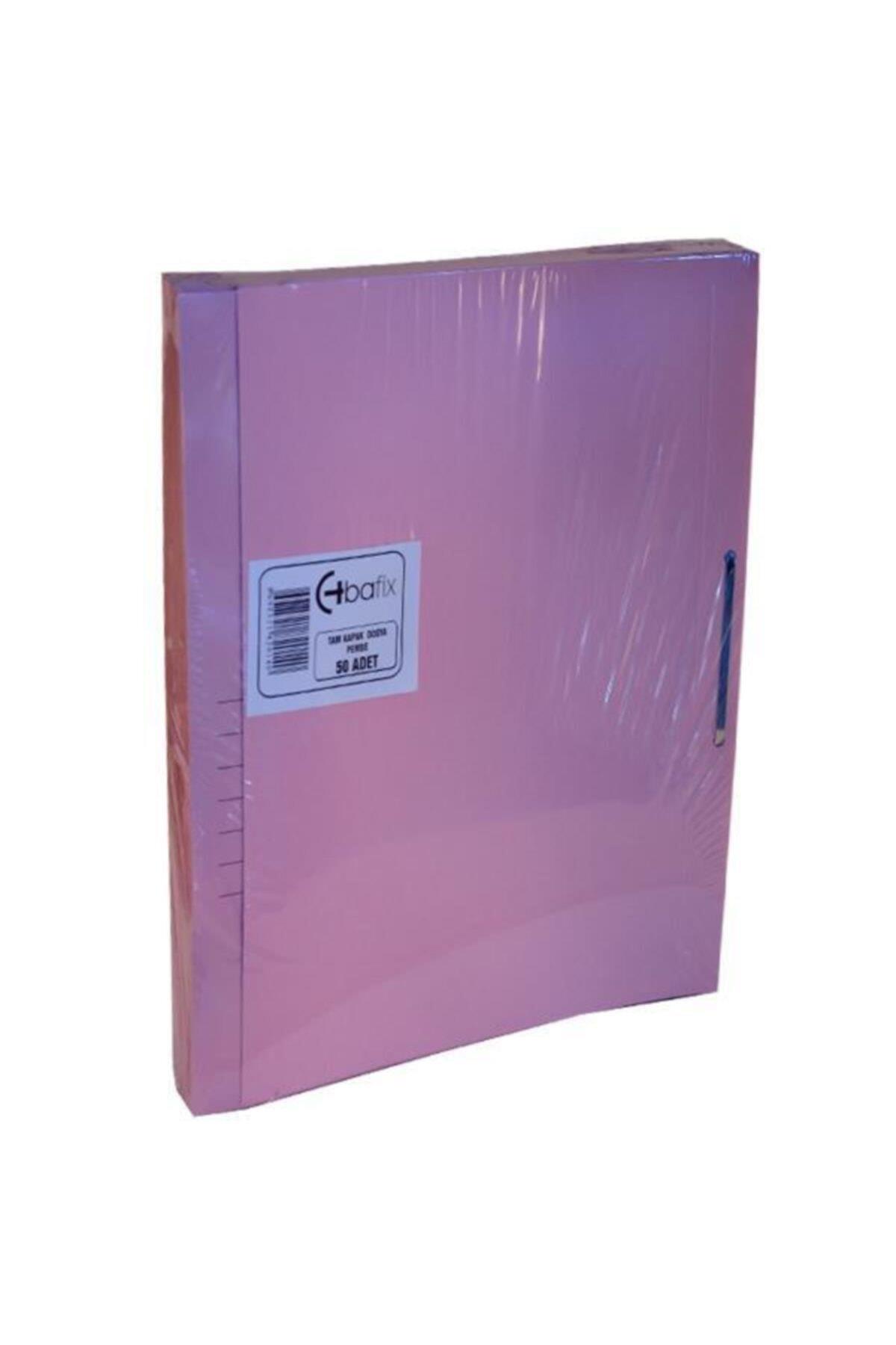 Bafix Karton Dosya Tam Kapak Pembe 66717 50 Li (50 Adet 1 Paket)