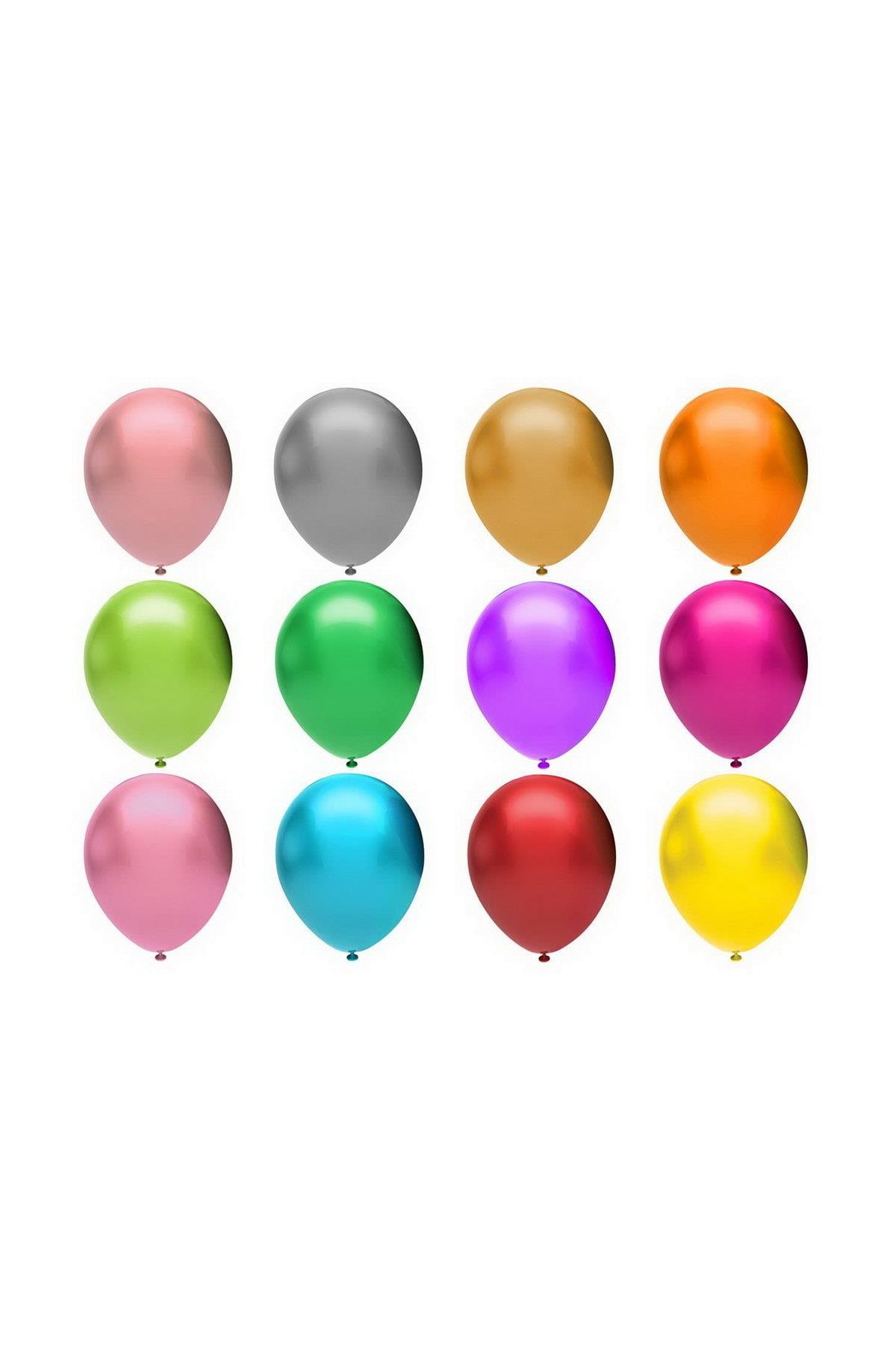 Balonevi Balon 12" Metalik Yetişkin Asorti 20 Lİ 4926