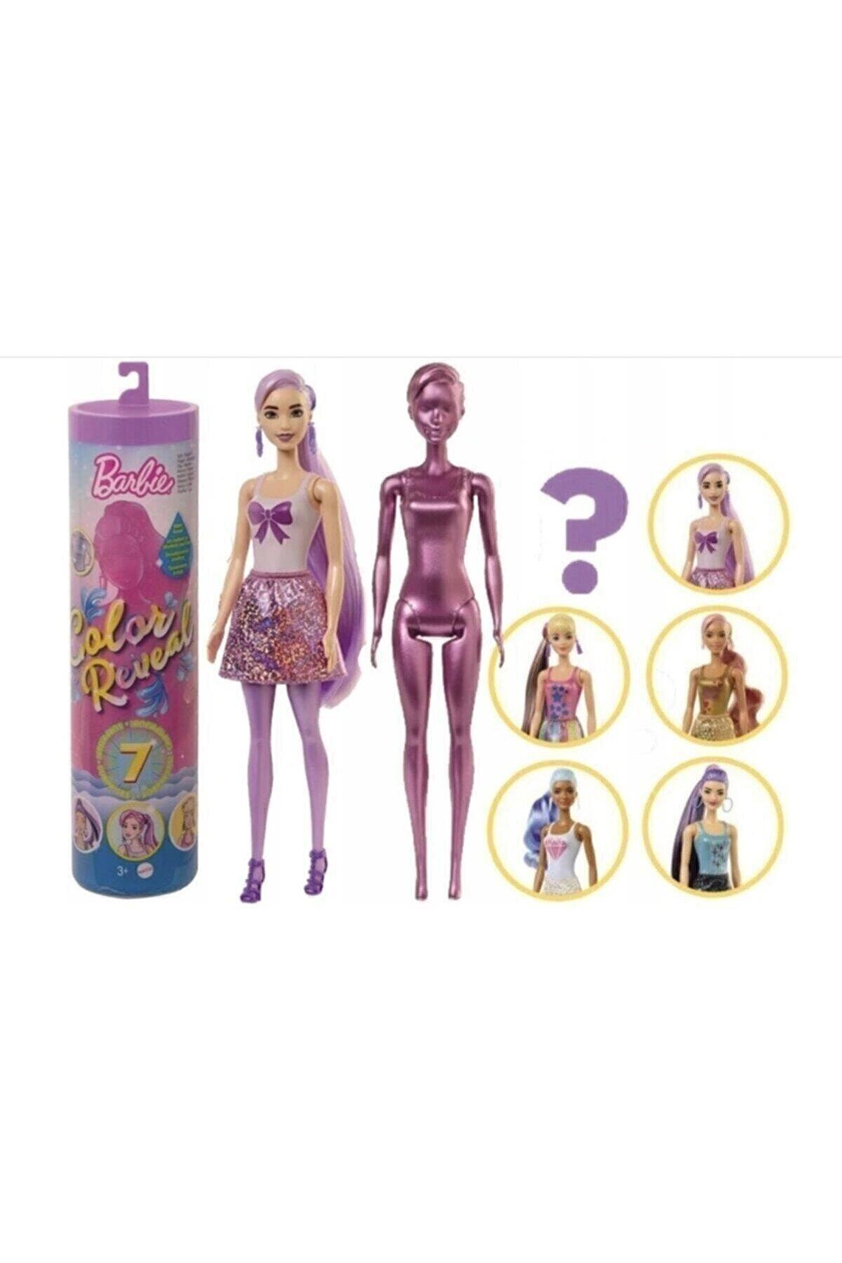 Barbie Color Reveal Renk Değiştiren Sürpriz Barbie Işıltılı Bebekler Serisi (Karışık Model 1 Adet)