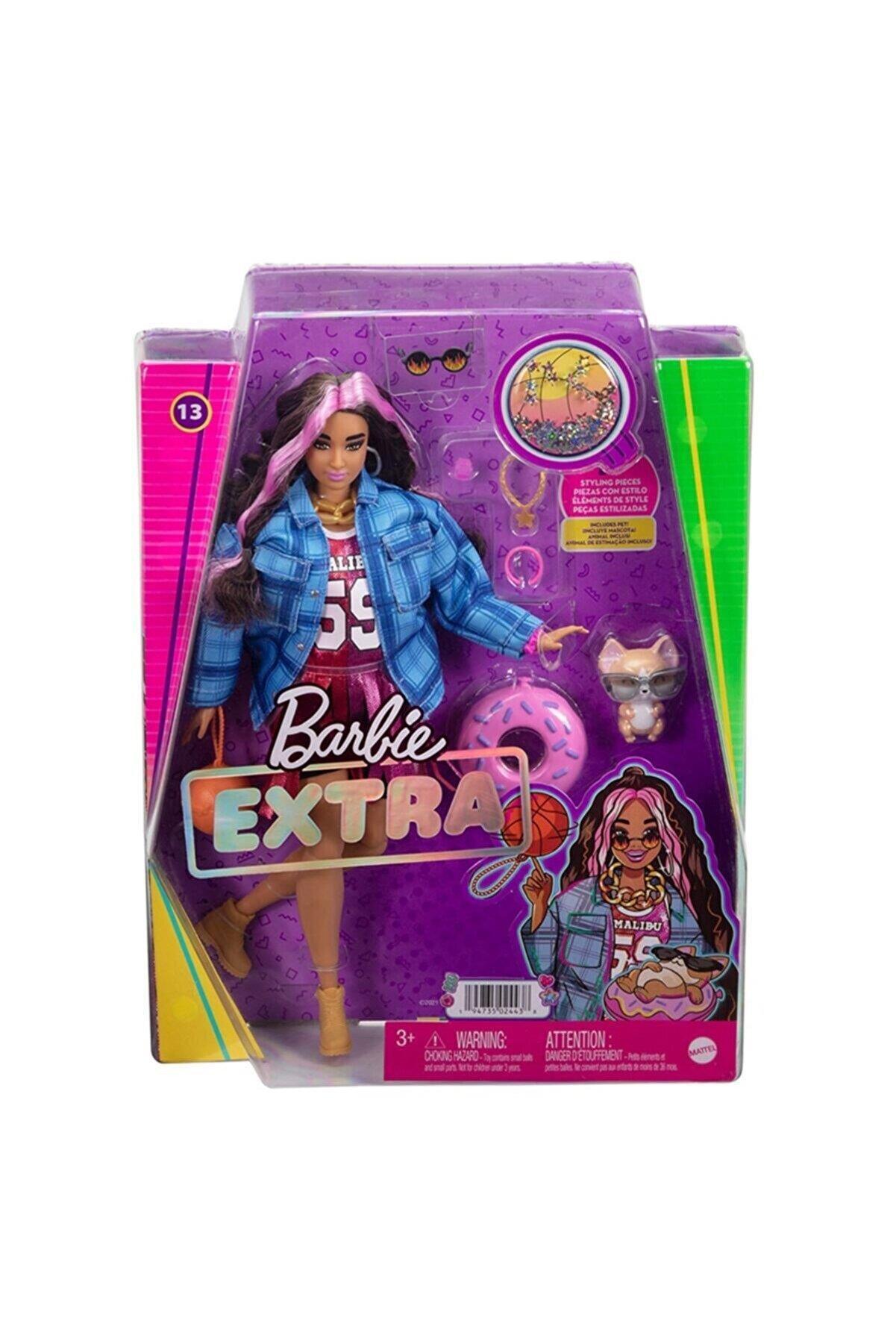 Barbie Extra Ekose Ceketli Bebek