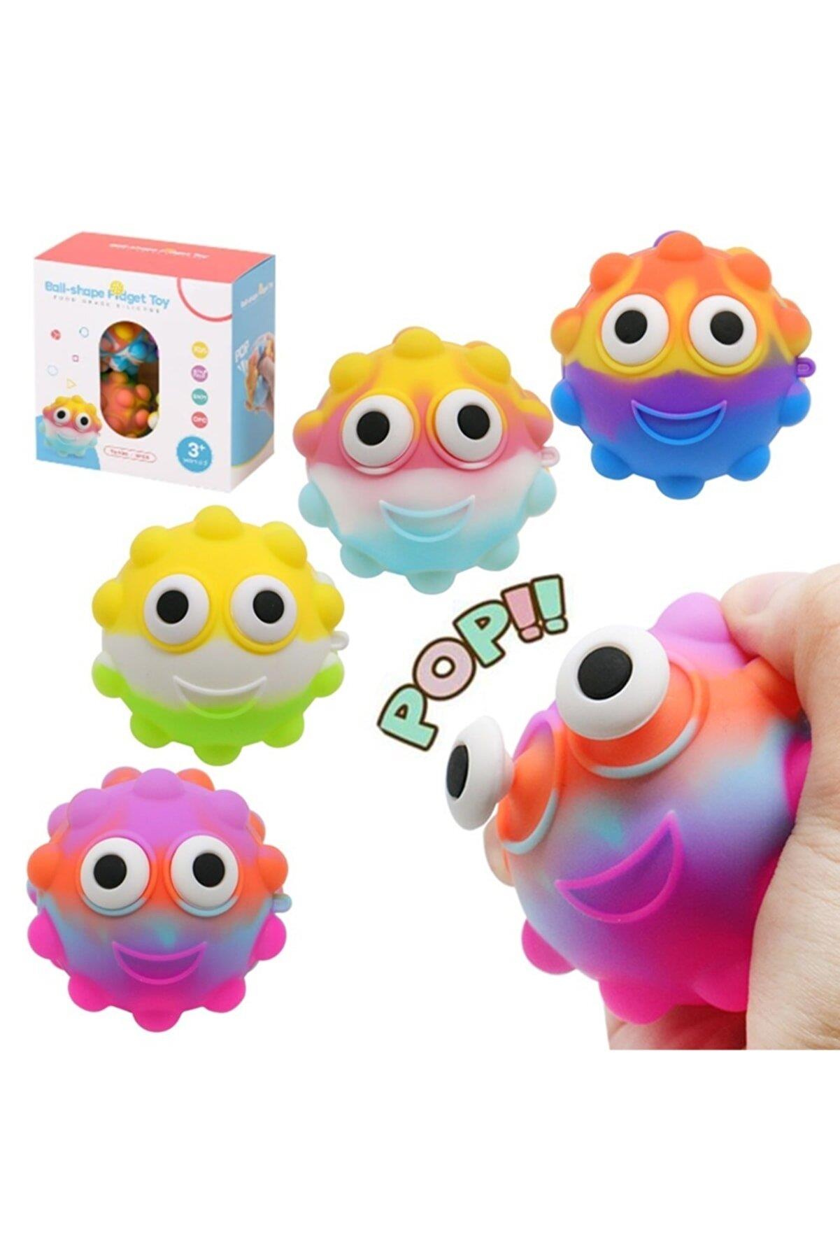 Başel Popping Ball Squishy Fidget Oyuncak 3D Sıkma Stres Topları (Karışık Model 1 Adet)