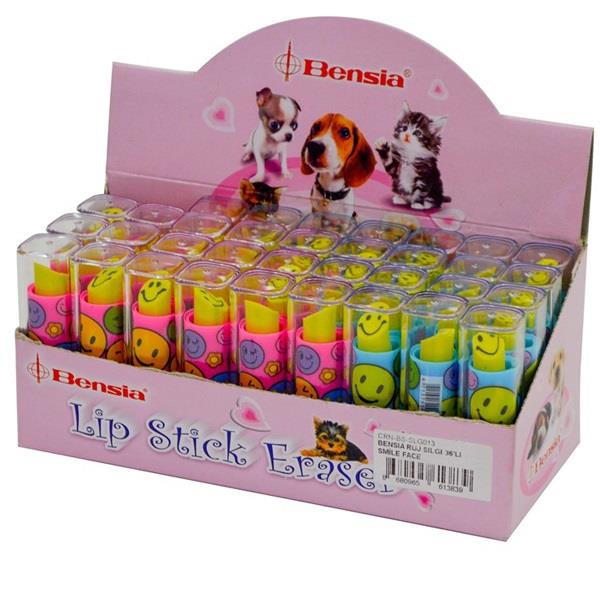 Bensia Silgi Ruj Smile Ruj Şekilli Silgi (36 Lı Paket)