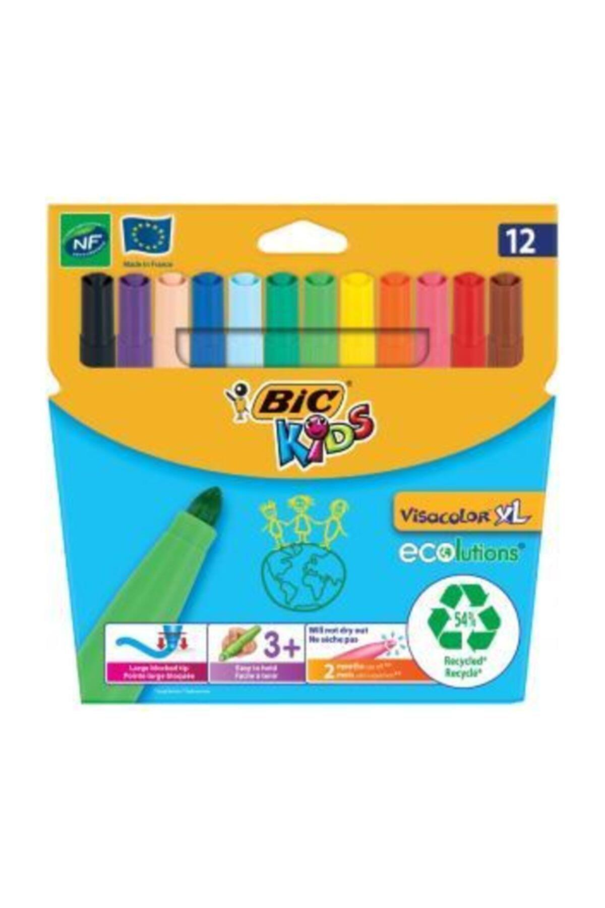 Bic Keçeli Boya Kalemi Visa XL Jumbo 12 Lİ 8922231