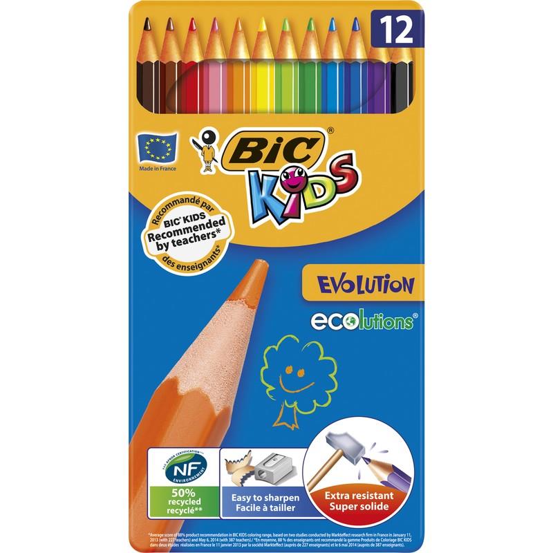 Bic Kuru Boya Evoltion Karton Kutu Uzun 12 Lİ 890287