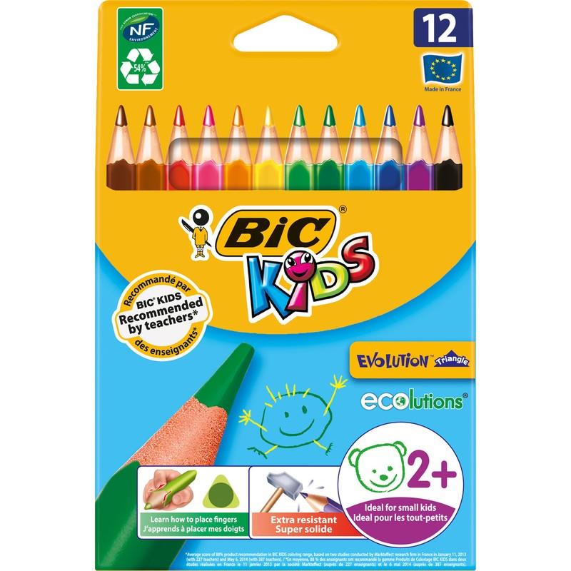 Bic Kuru Boya Evolution Üçgen Jumbo 12 Lİ 829735