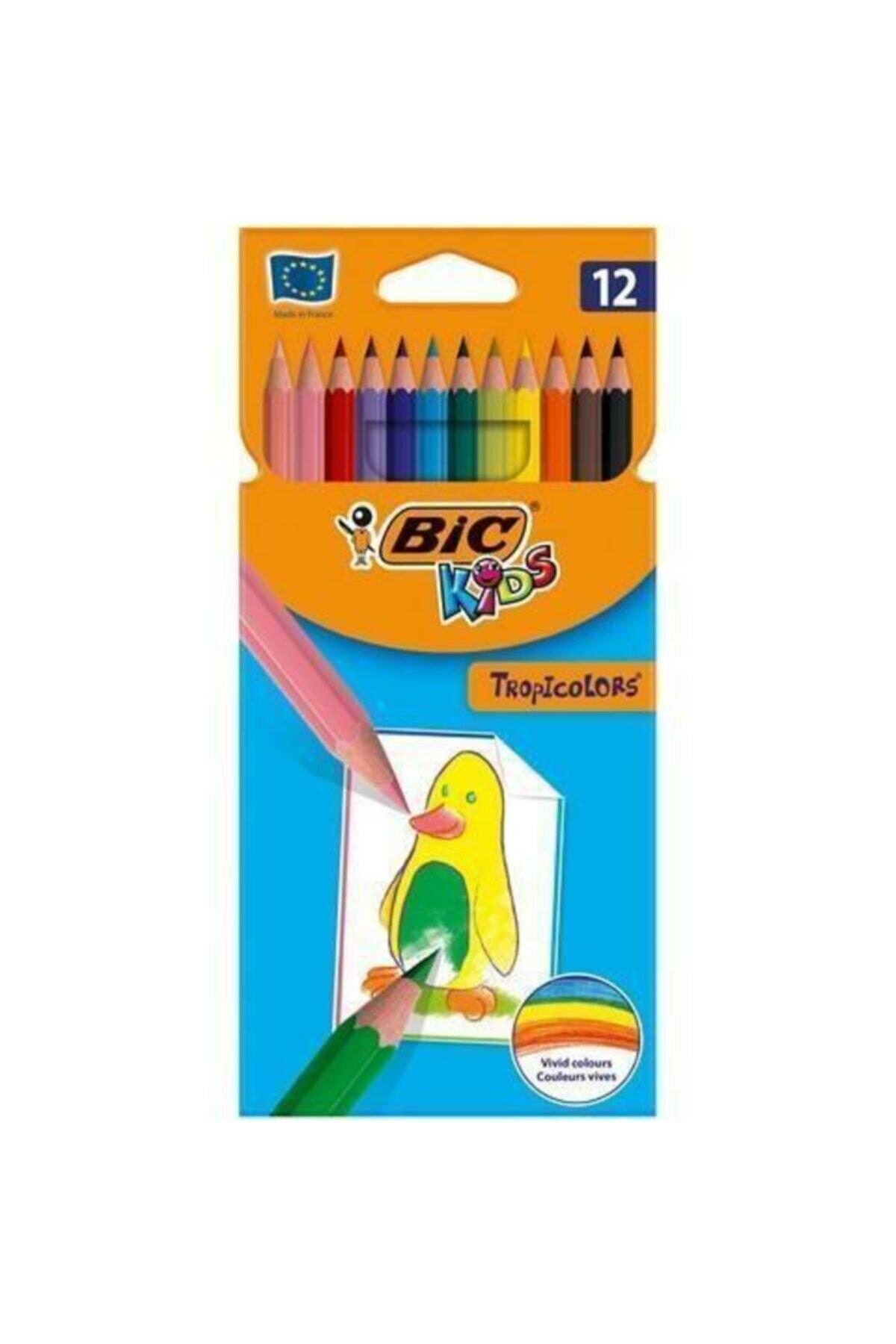 Bic Kuru Boya Tropicolor S2 Tam Boy 12 Li (12 Paket)