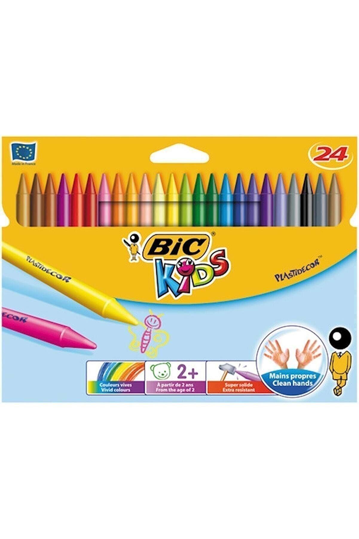 Bic Kids Plastidecor Silinebilir Elleri Kirletmeyen Pastel Boya 24 Renk