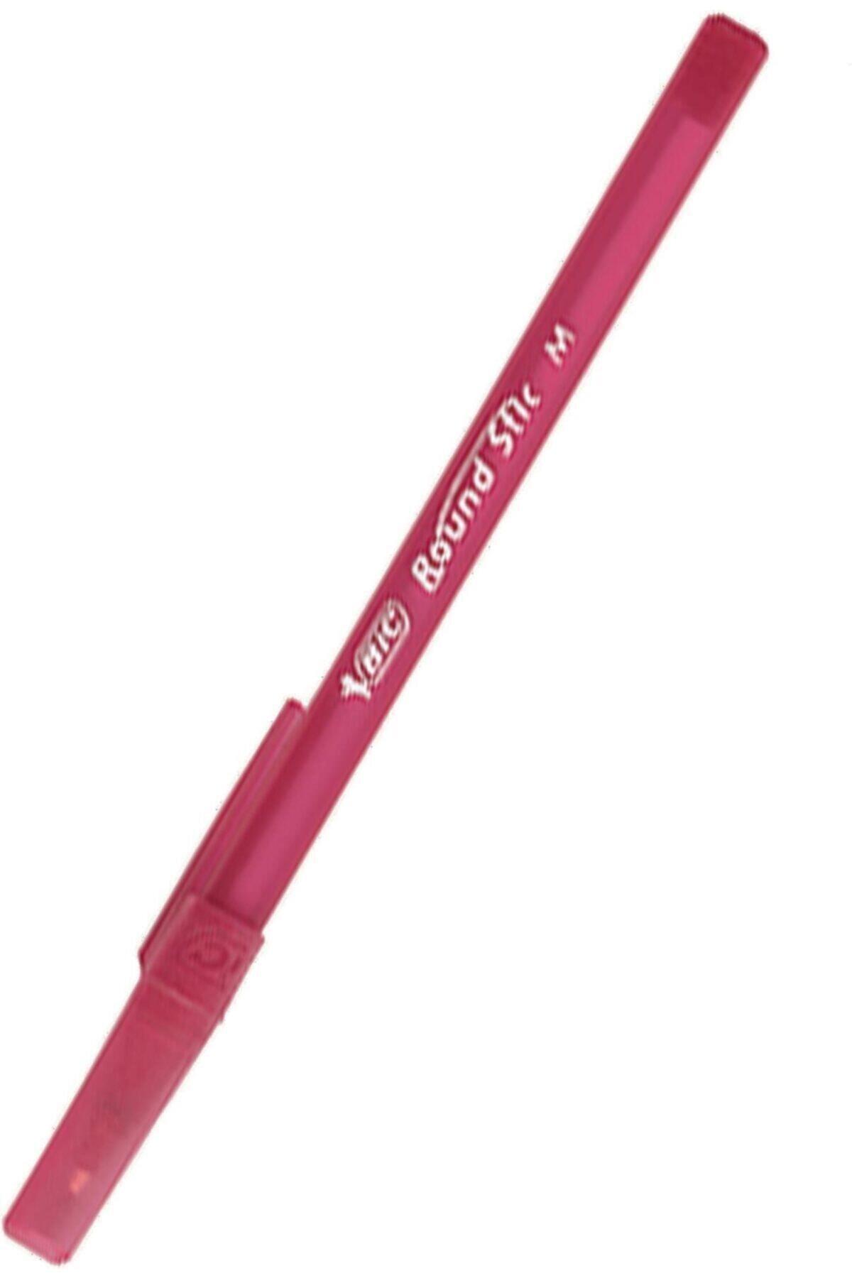 Bic Tükenmez Kalem Round Stick 1.0 MM 60 LI Kırmızı (1 Paket 60 Adet)