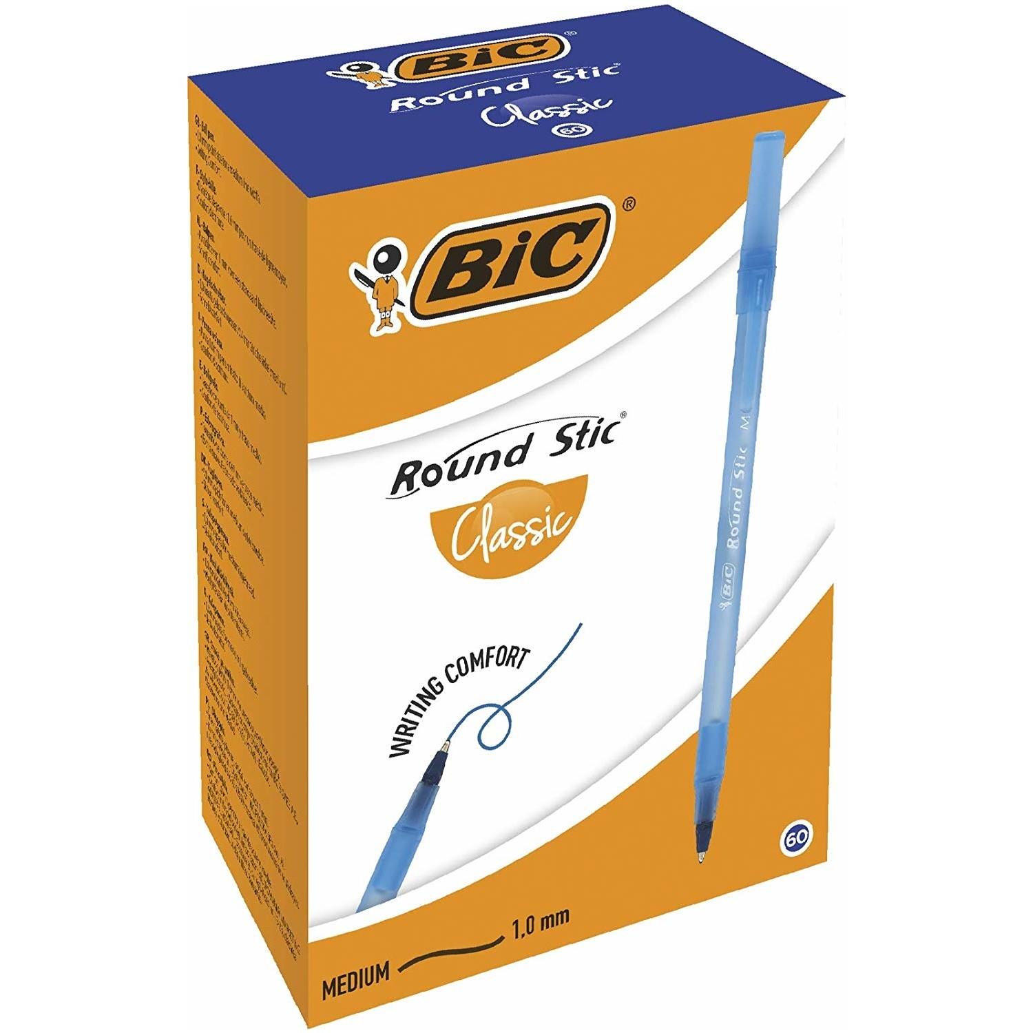 Bic Tükenmez Kalem Round Stick 1.0 MM 60 LI Mavi