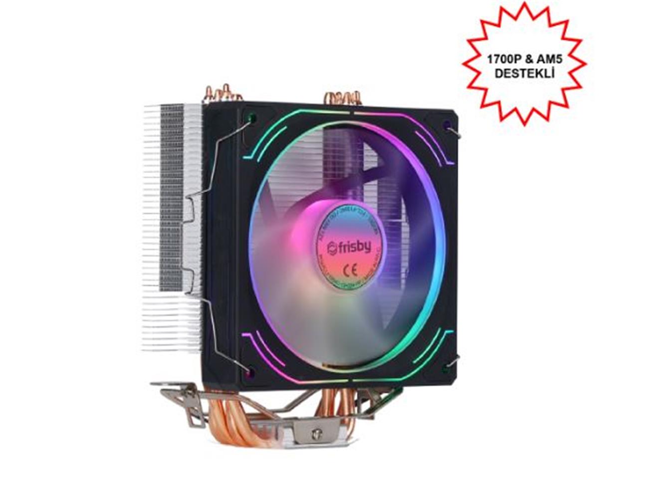 Frisby FCL-F1334C Intel 1366-115x-1200-1700-AMD AM2-AM2+-AM3-AM4-AM5 CPU FANI