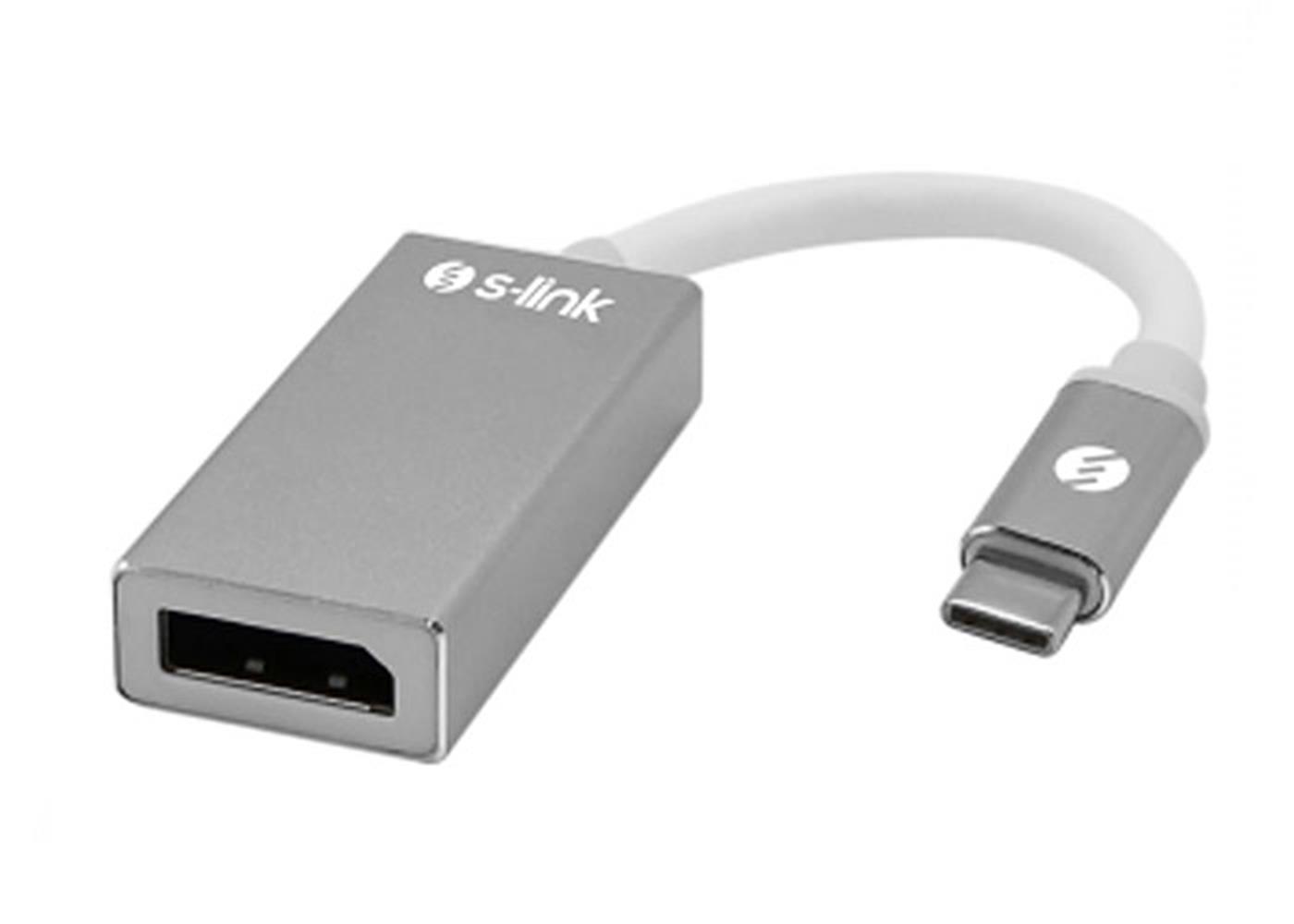 S-link SL-USB-C74 USB3.1 Type C to DISPLAY PORT Çevirici