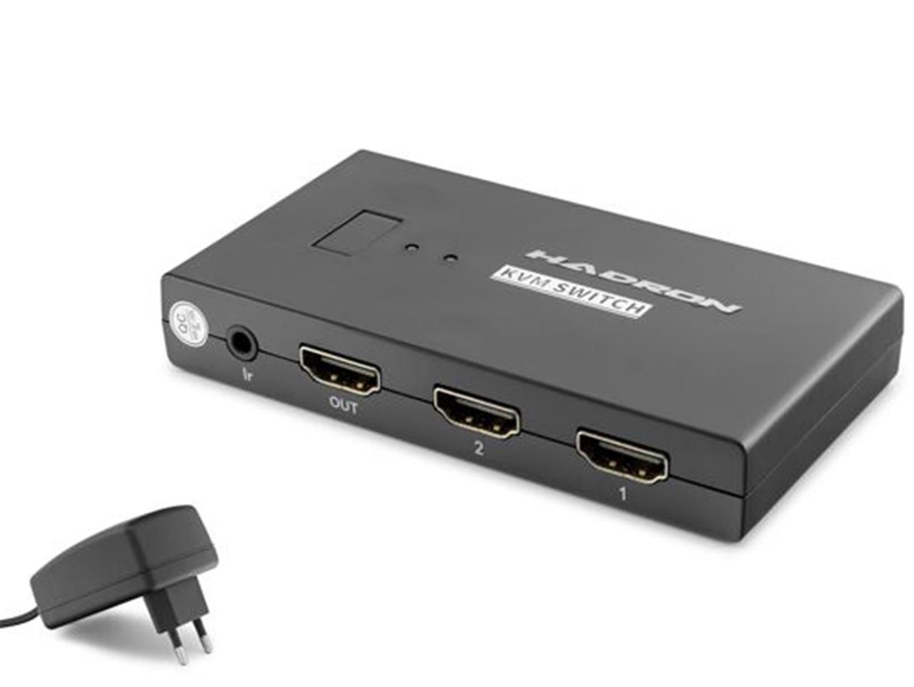 Hadron Hdx1373 2 Port + 4-  Hdmi Kvm Switch Usb Hdmi Kablolu Siyah