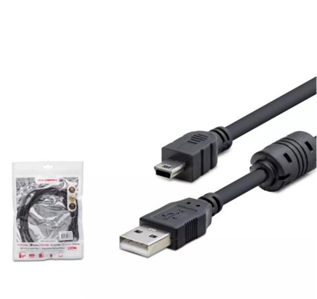 Hadron Hdx7538 1.5M Usb Mini V3-5Pin To Usb Kablo  Siyah