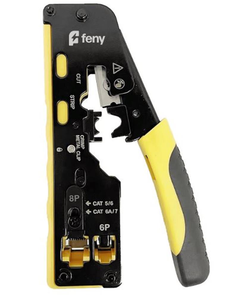 Feny FN-PEN16  RJ11-RJ12-RJ45-CAT5E-CAT6-CAT7  Yeni Nesil Network Kablo Sıkma Ve Soyma Pensesi