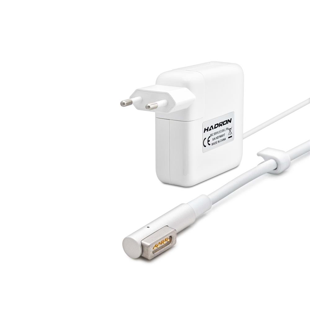 HADRON HD796 Laptop Adaptörü 60W 16.5V 3.65A MagSafe 1 L Tip Uç MacBook