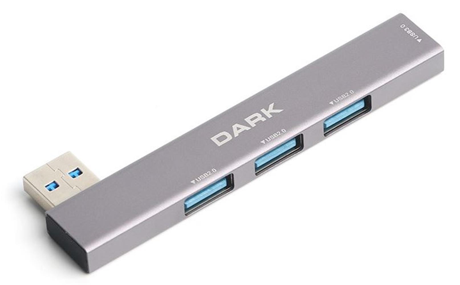 Dark DK AC USB34A 4 Port USB HUB USA-A 1XUSB-A3.0 3XUSB-A2.0