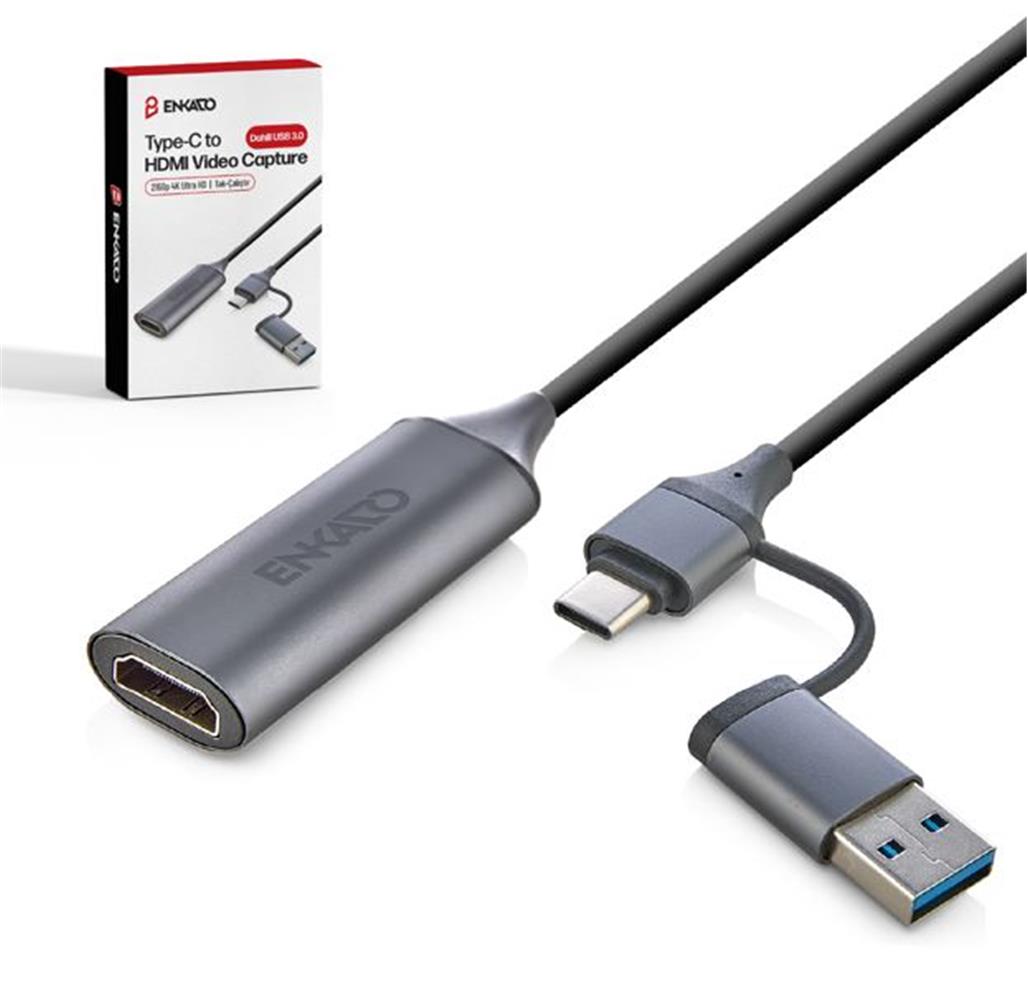 ENKADO EKD-TP46 TYPE-C+USB 3,0 TO HDMI VİDEO CAPTURE
