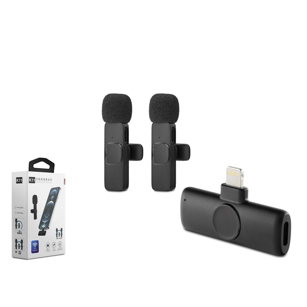 Hadron HDX2786 Kablosuz  Çift Yaka Mikrofonlu  Lighting Son derece hassas 20 metre erişilebilir
