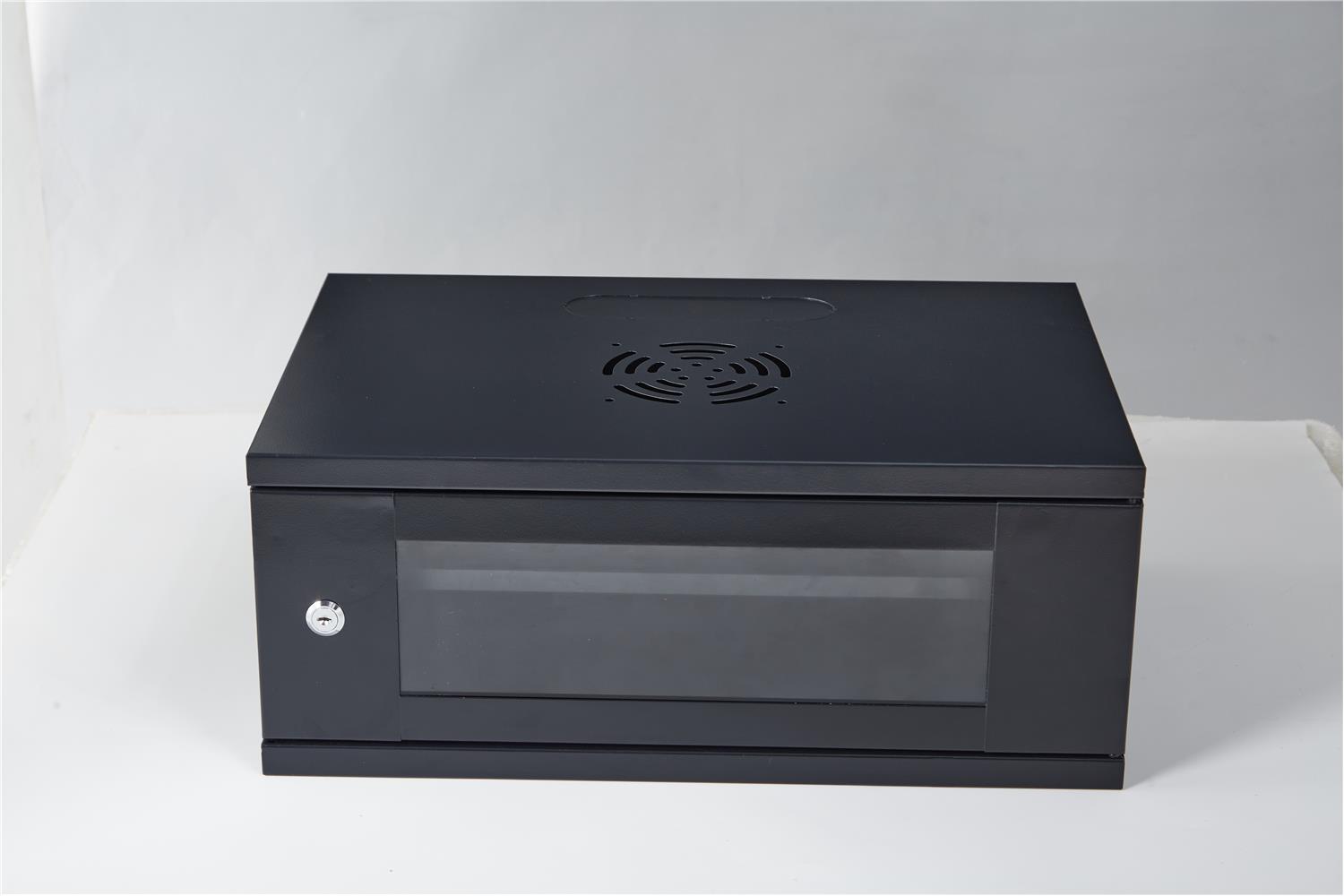Racksan SE-6407S 7U Duvar Tipi Kabinet (350-530-400) Raf+Priz