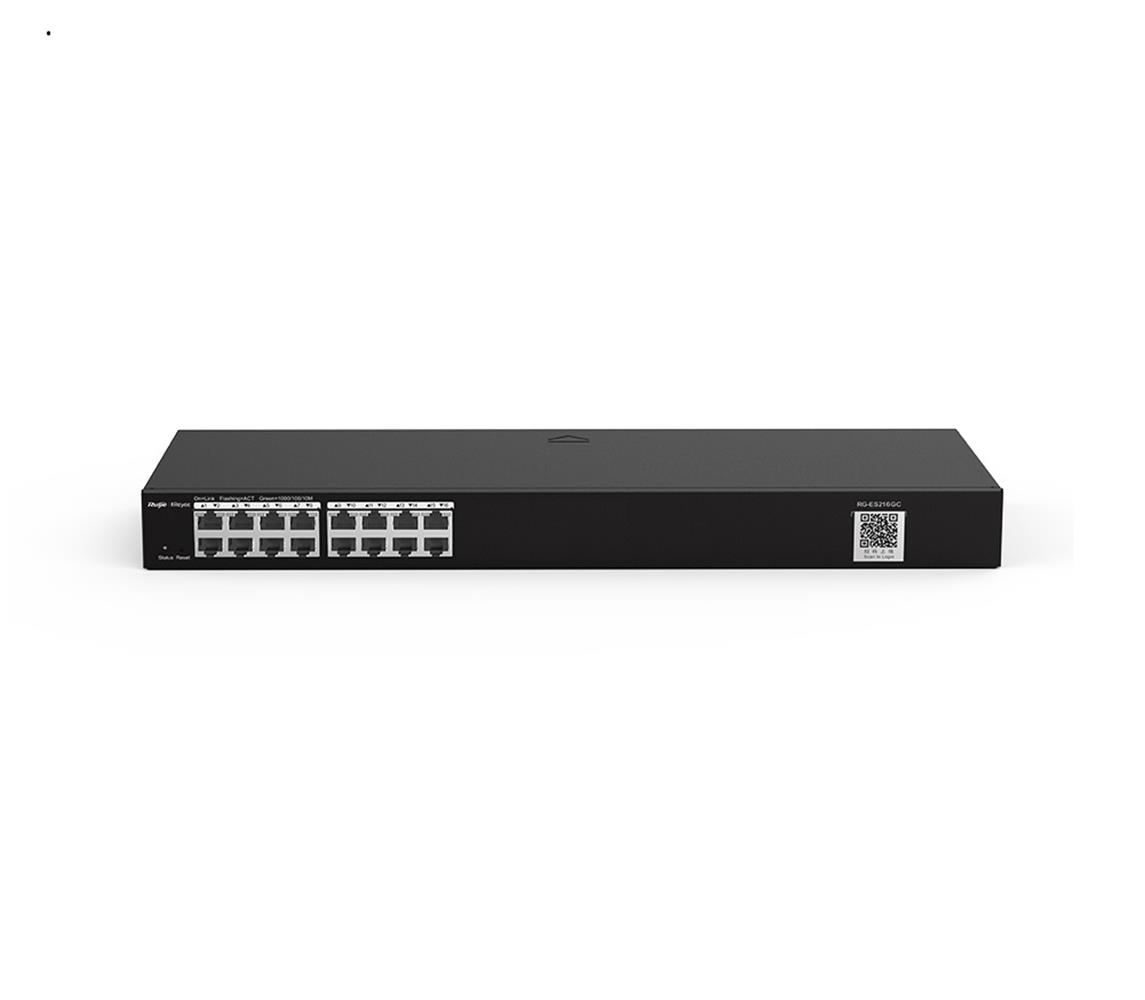Ruijie-Reyee RG-ES224GC-V2 24-Port Smart Switch, 24 Gigabit RJ45 19-inch Rack-mountable Steel Case
