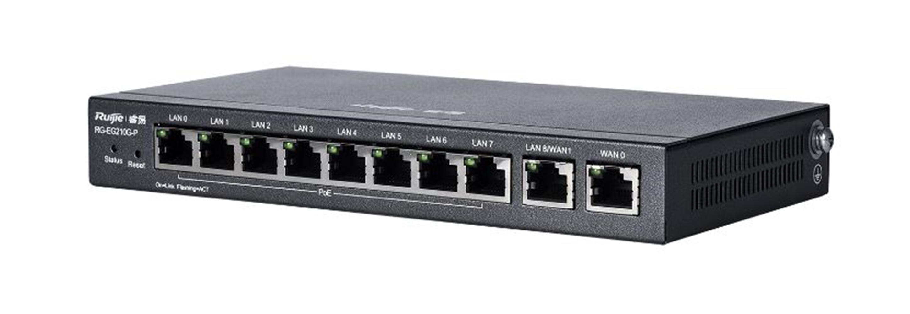 Ruijie-Reyee RG-EG210G-P-V3 8 Port Poe+ 10-100-1000 Mbps Yönetilebilir Switch Çelik Kasa