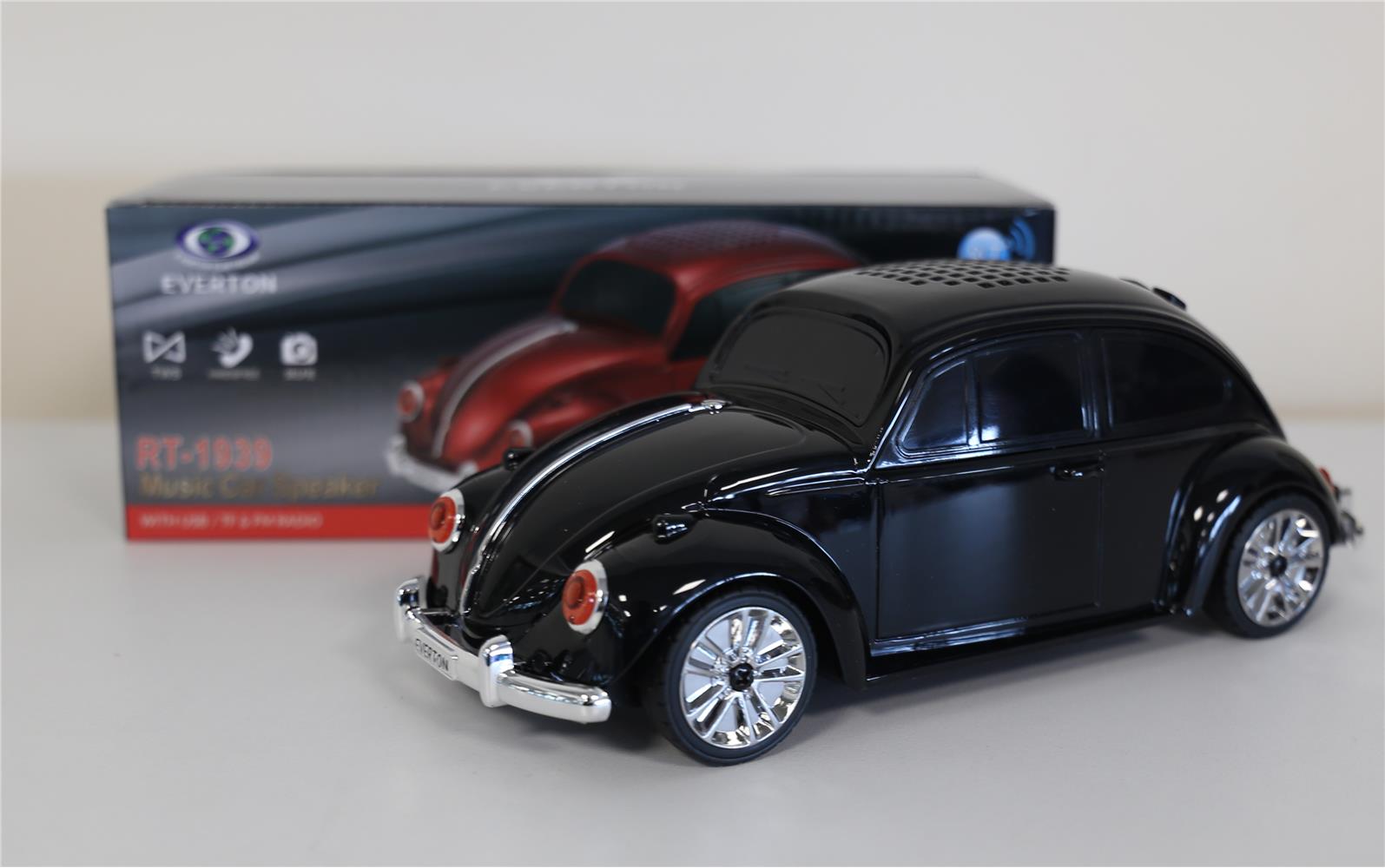 EVERTON RT-1939 Antrasit Arabalı  Bluetooth Fm-Usb-Tf-Aux Şarjlı Nostaljik Radyo