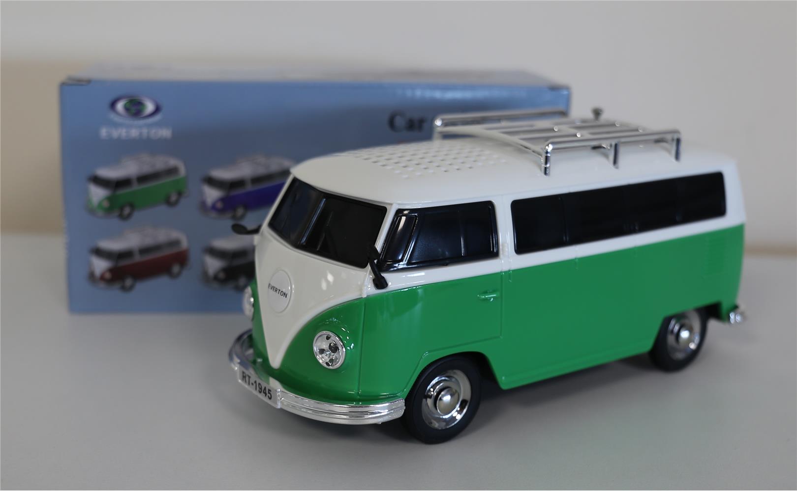 EVERTON RT-1945 Yeşil Arabalı  Bluetooth Fm-Usb-Tf-Aux Şarjlı Nostaljik Radyo