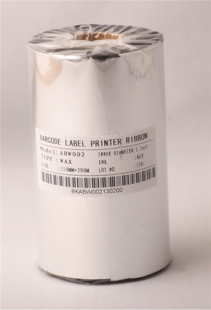 Ribbonsan RB00007 WX-10FBK 110-450MT Wax Ribbon