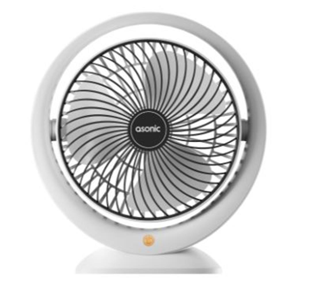Asonic AFN25 Beyaz-Siyah Type-C Masaüstü Usb Fan