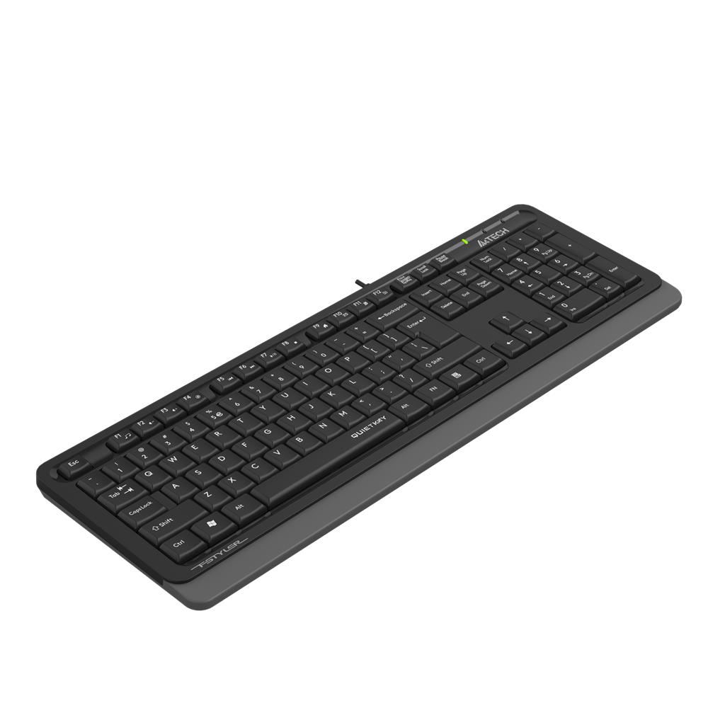 A4 Tech Fk10 Q Usb Quitkey Sessiz Gri Tr Fn-Multimedya Klavye