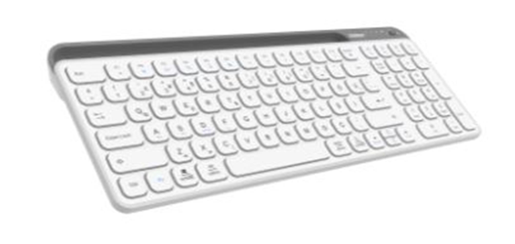 Everest KB-BT90 Beyaz-Gri Bluetooth+ 2.4Ghz  Q Mac-Win-Android-Ios Uyumlu Kablosuz klavye