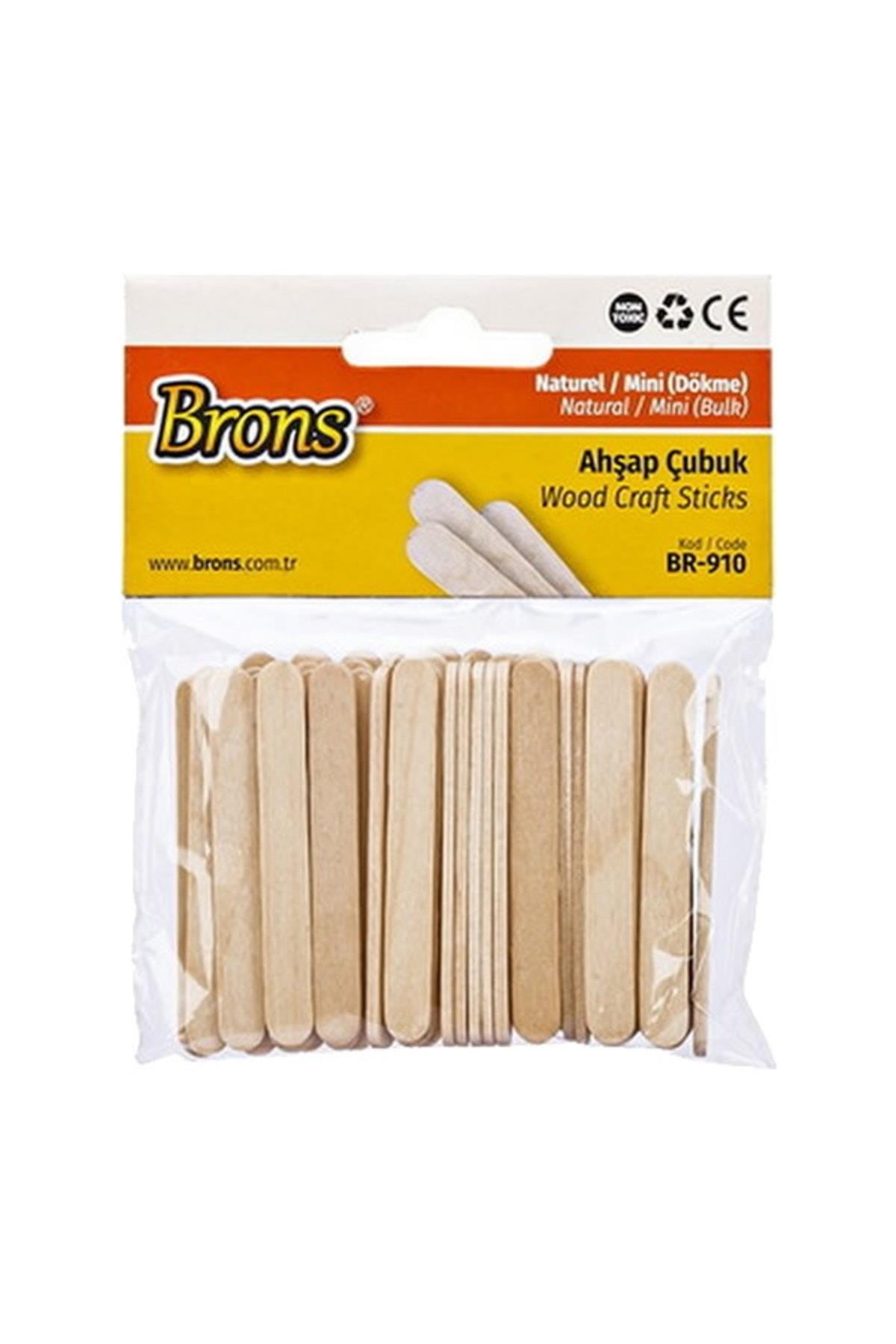 Brons Ahşap Çubuk Naturel Mini Dökme Ahşap Çubuk