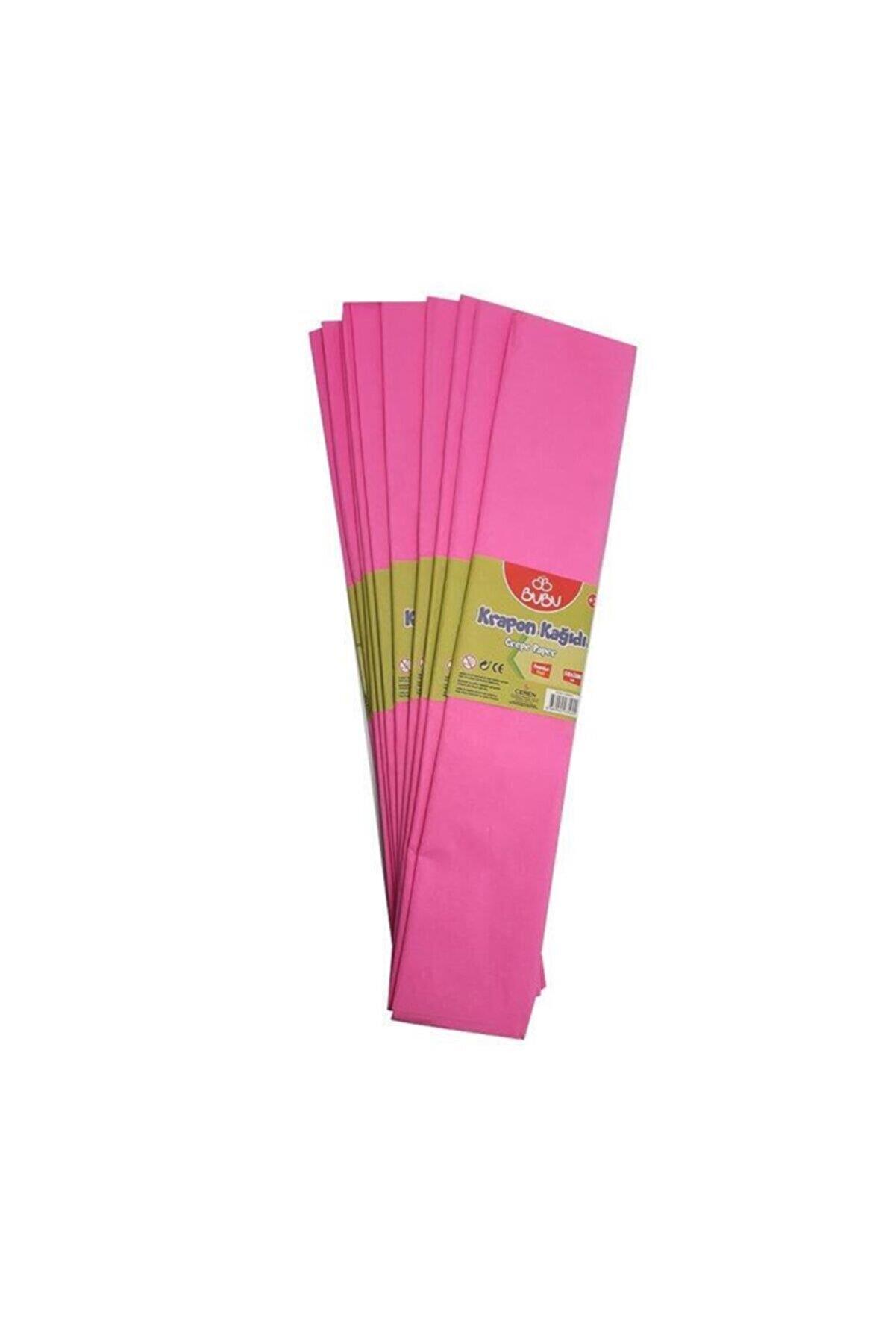 Bu-Bu Pembe Krapon Kağıdı 10 Lu