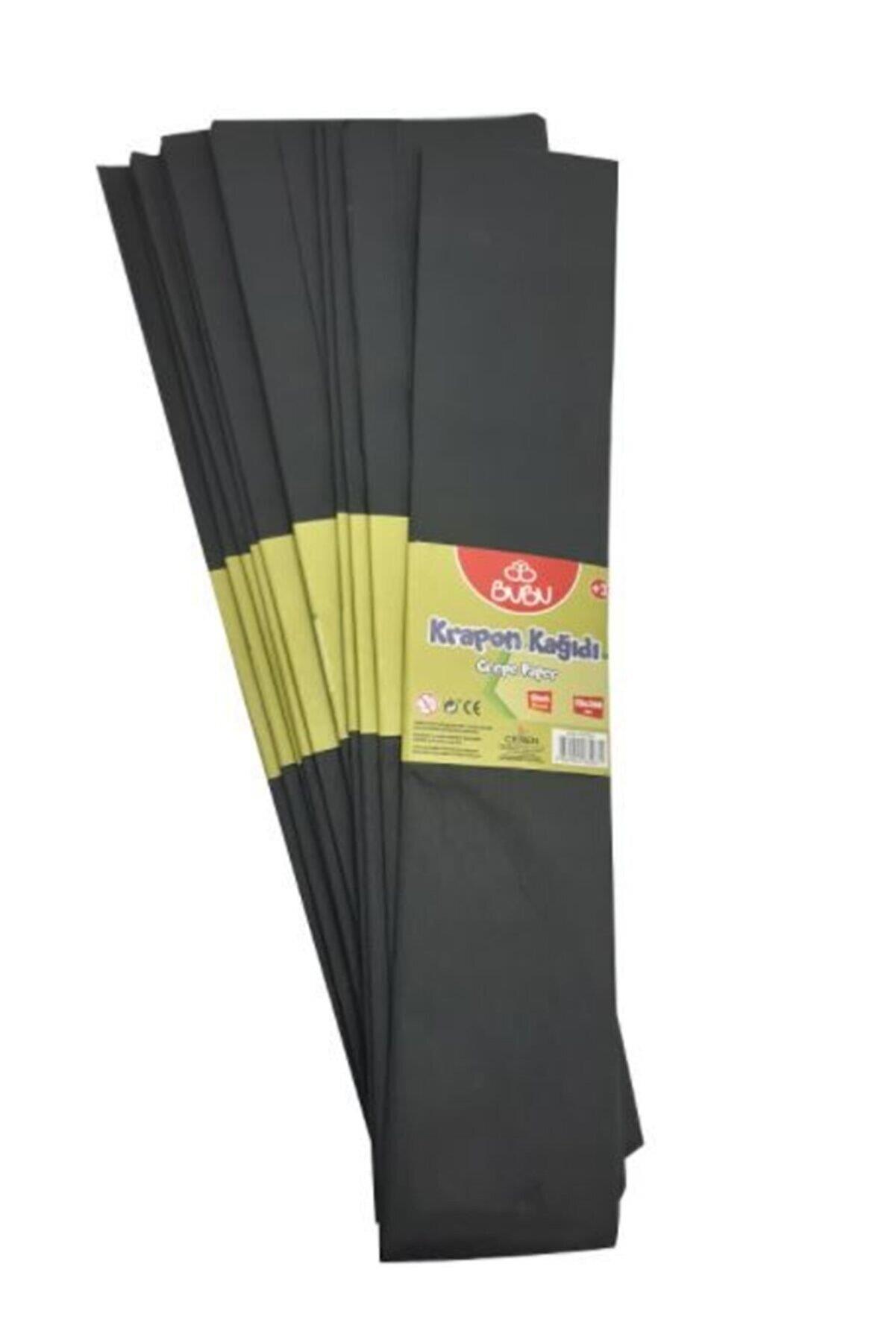 Bu-bu Krapon Kağıdı 10 Lu Siyah