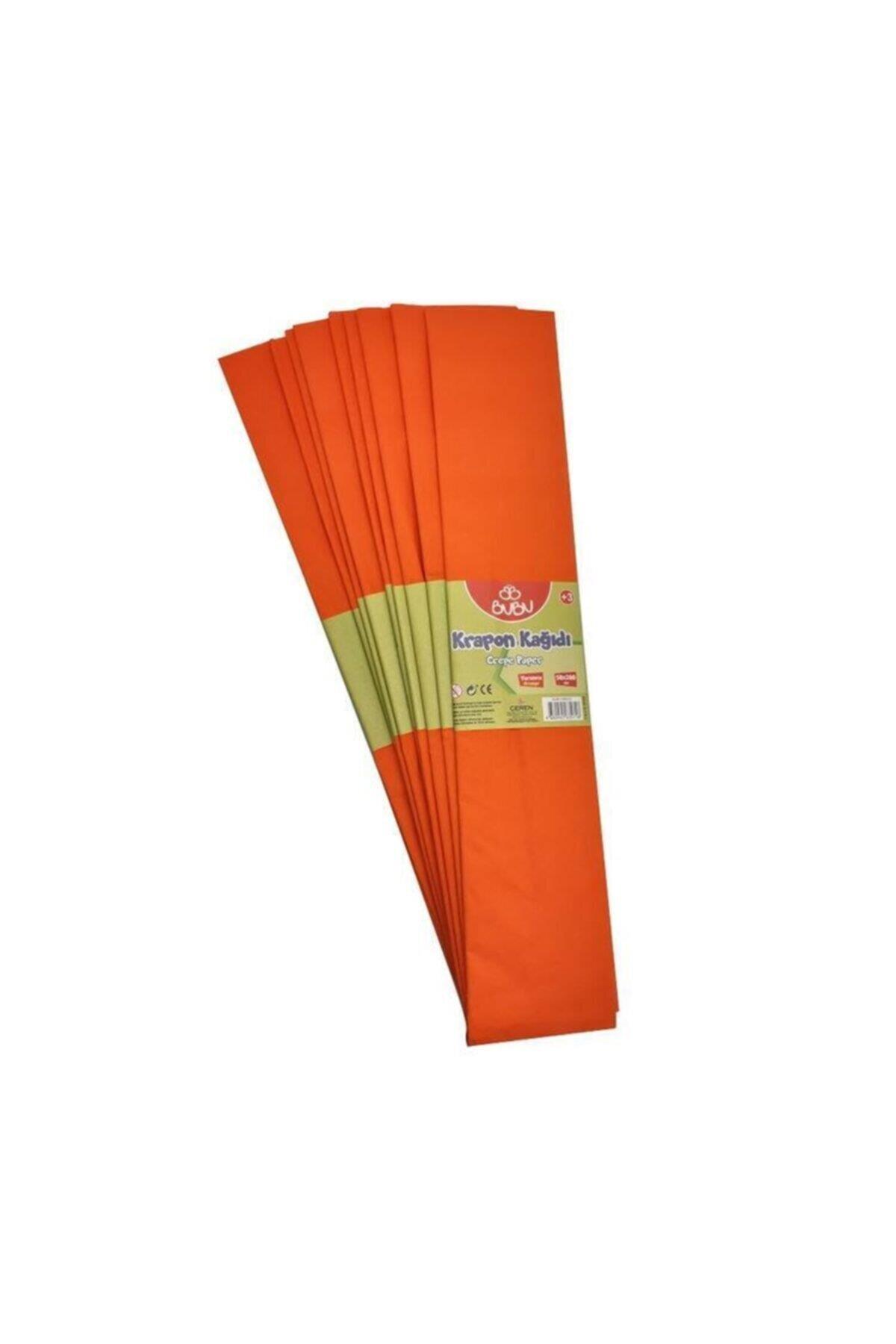 Bu-Bu Krapon Kağıdı Turuncu Krapon Kağıdı (10 Lu Paket)
