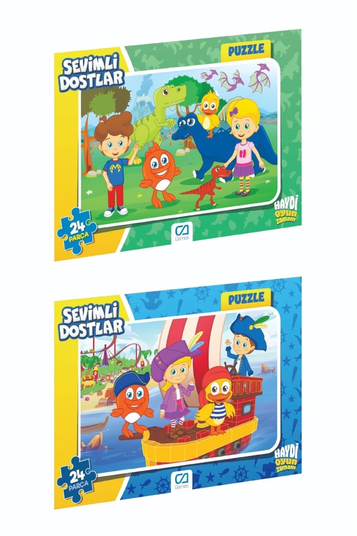 Ca Puzzle 24 Parça Sevimli Dostlar (Karışık Model 1 Adet)