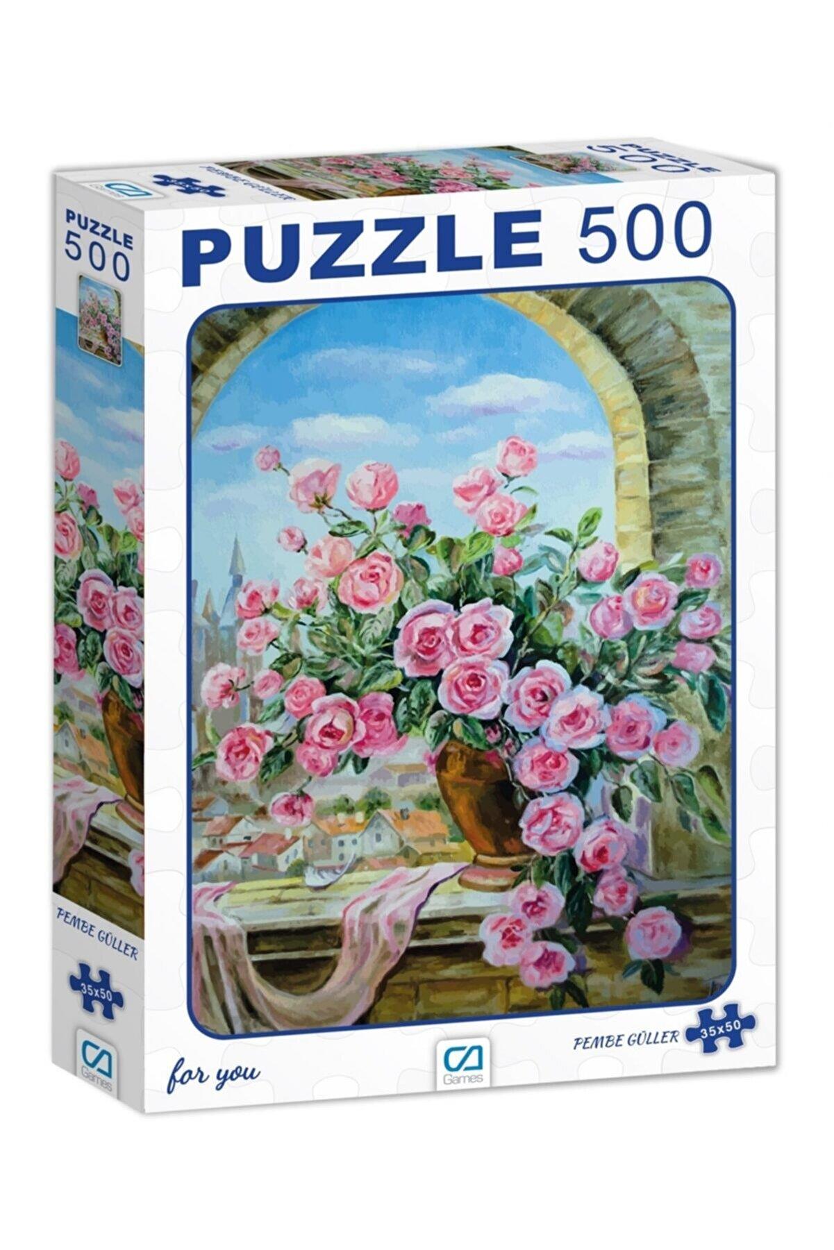Ca Games Pembe Güller 500 Parça Puzzle
