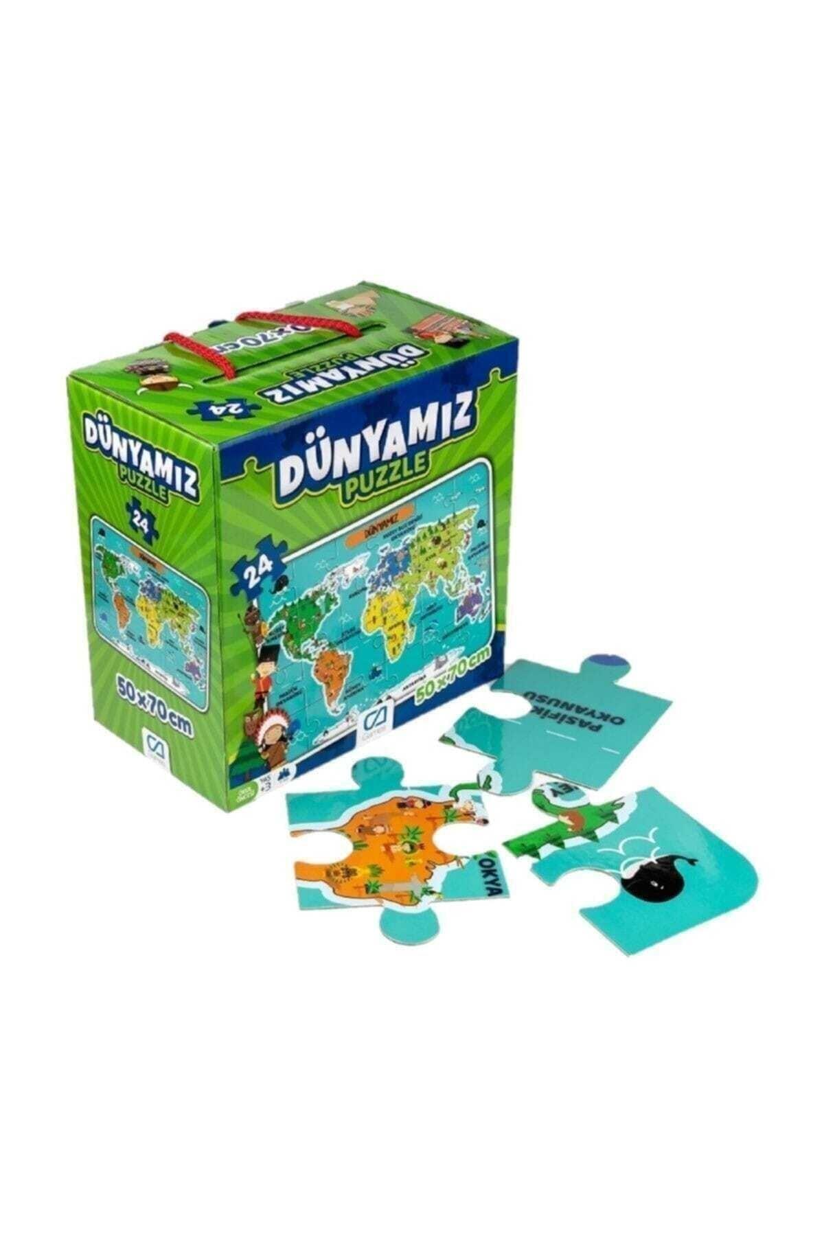 Ca Games 24 Parça Dünyamiz Maxi Boy Eğitici Puzzle