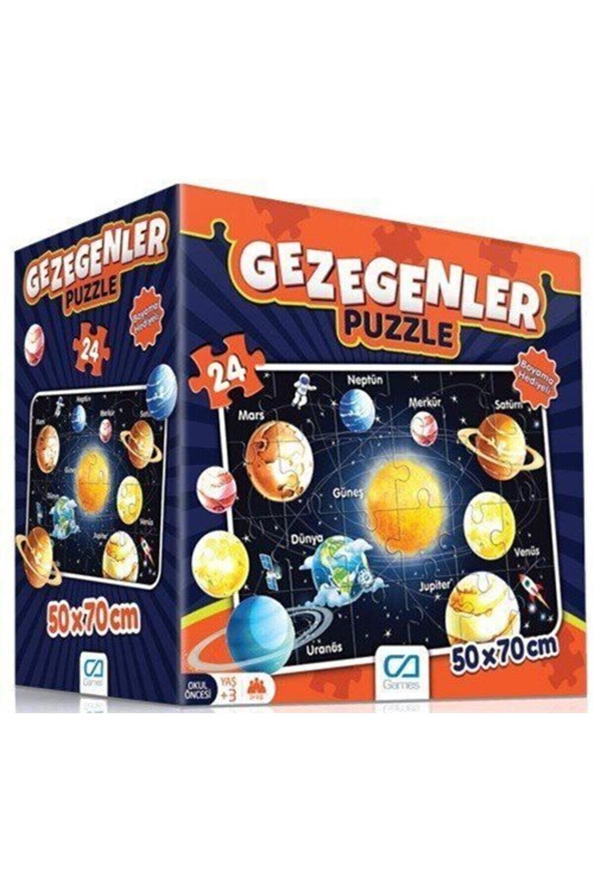 Ca Games 24 Parça Gezegenler Maxi Boy Eğitici Puzzle