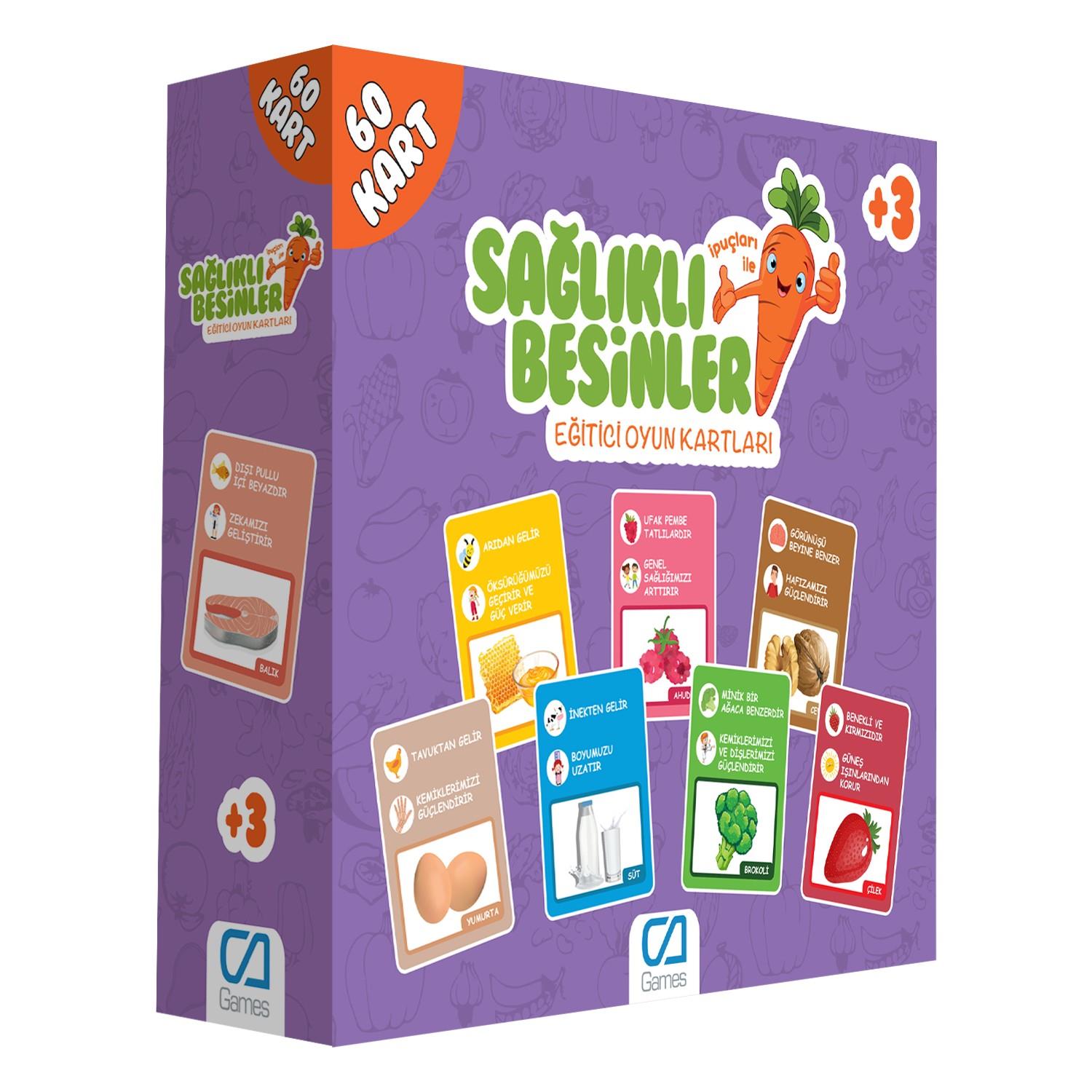 Ca Games Sağlıklı Besinler - Eğitici Oyun Kartları