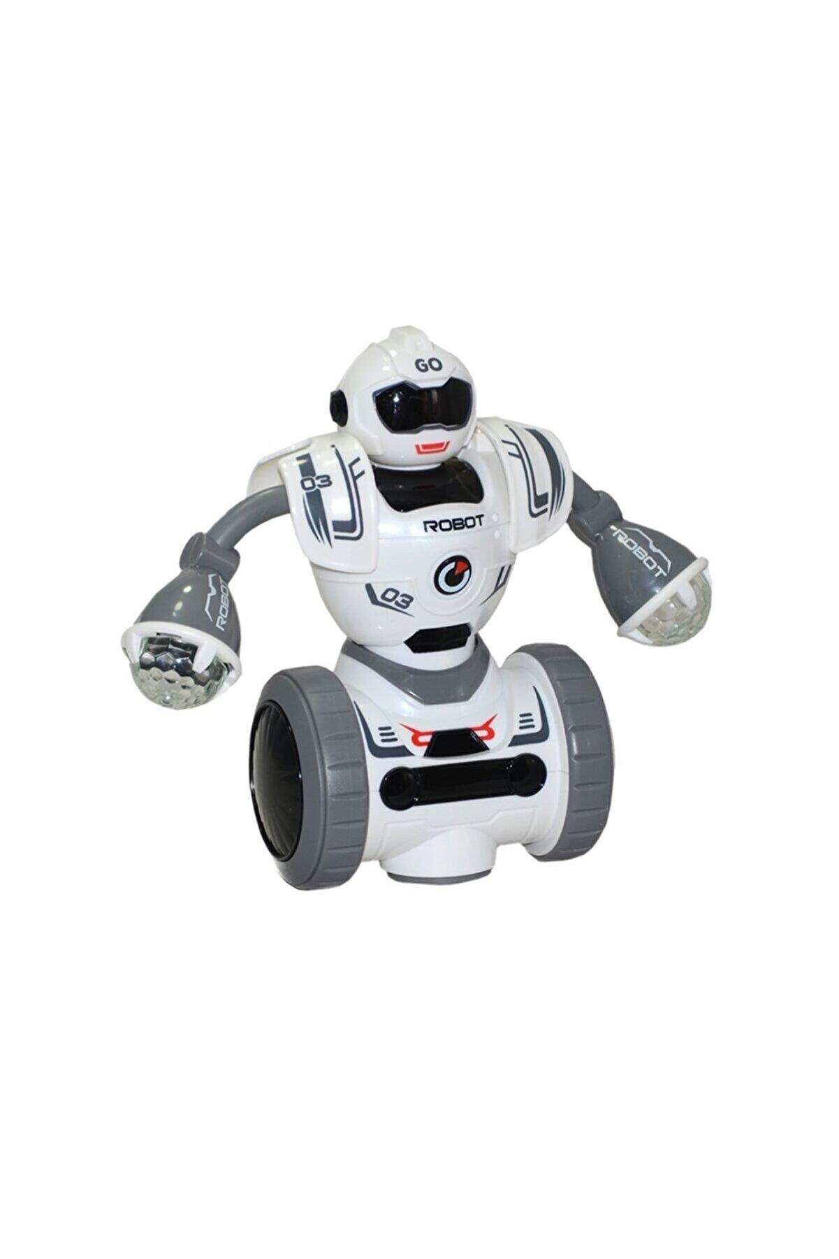 Can Kutulu Pilli Işıklı Robot