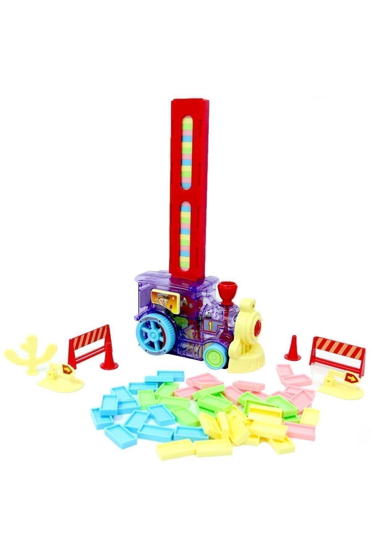 Can Toys Pilli Dominolu Tren Kutulu 80 Parça Domino Taşı Dizen