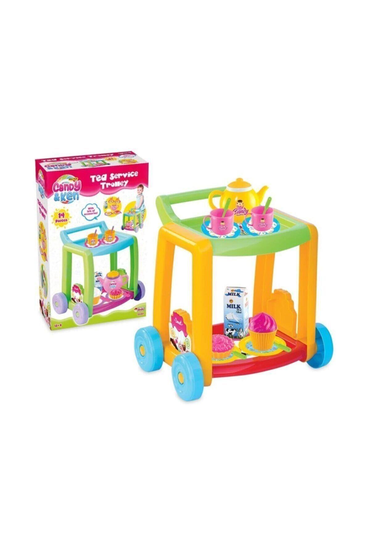 Dede Candy & Ken Çay Servis Arabası 14 Parça