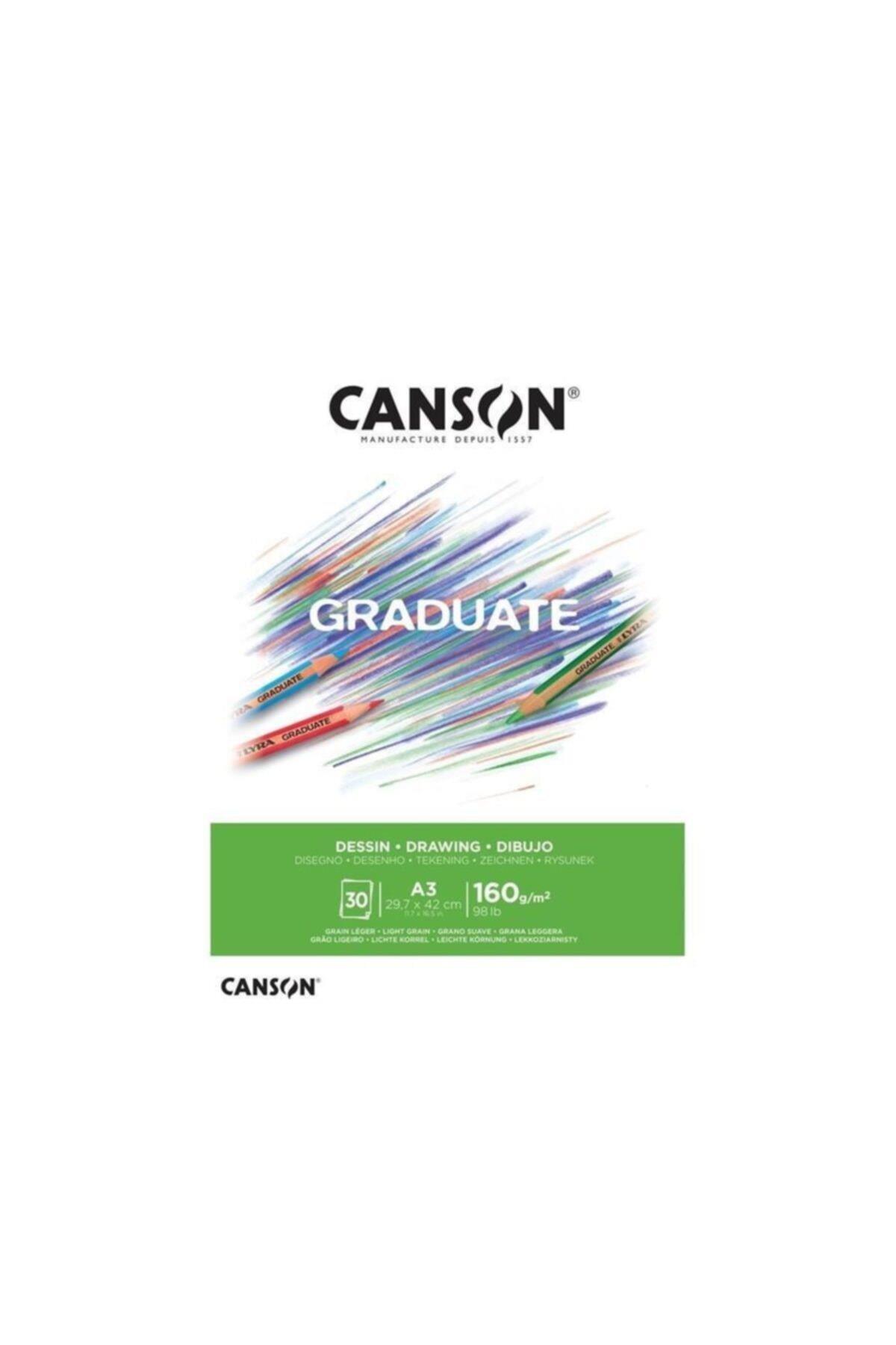 Canson Çizim Bloğu Graduate Dessın Beyaz 30 SY A3 160 GR