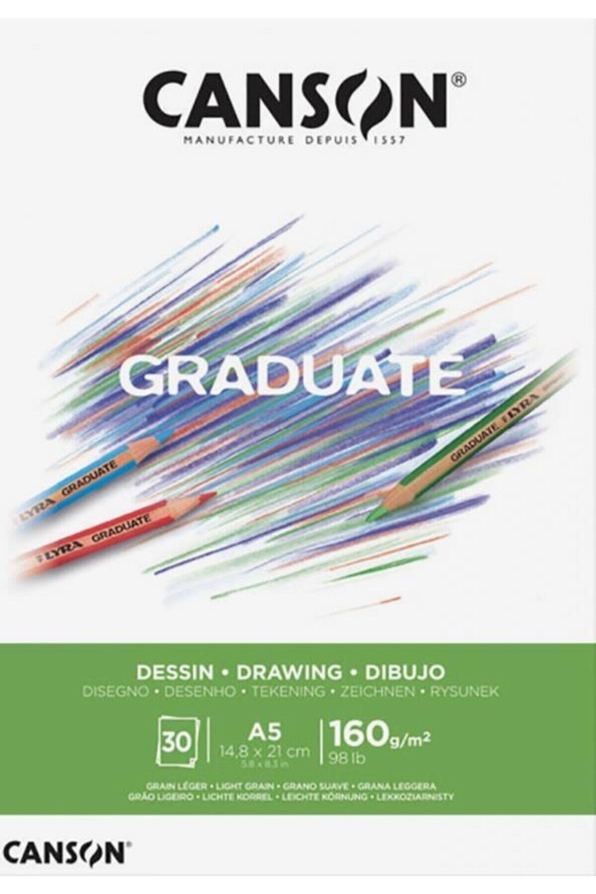 Canson Çizim Bloğu Graduate Dessın Beyaz 30 SY A5 160 GR
