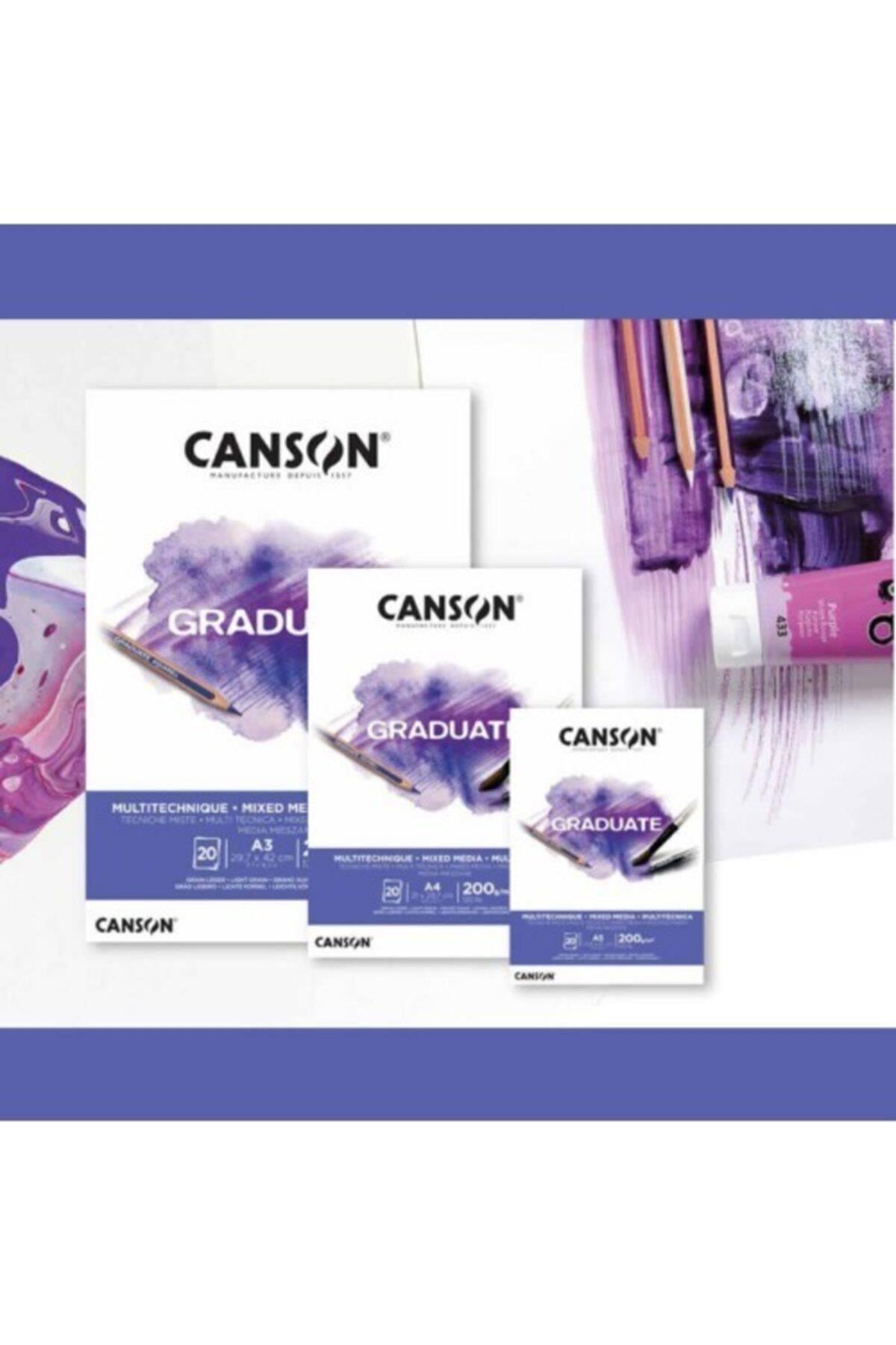 Canson Çizim Bloğu Graduate Mıx Medıa Beyaz 20 SY A3 200 GR