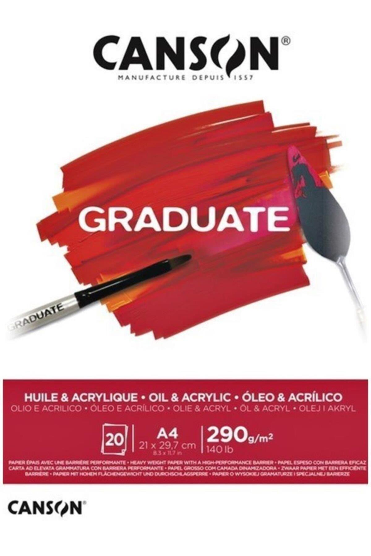 Canson Çizim Bloğu Graduate Yağlı Boya Ve Akrilik 20 SY A4 290 GR